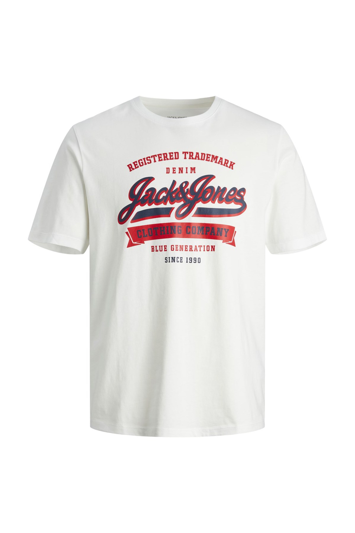 Jack & Jones Erkek Tişört 12246690 Beyaz