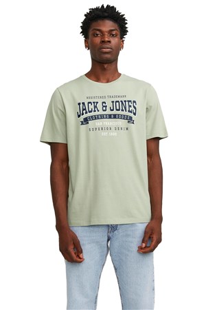 Jack & Jones Erkek Tişört 12246690 Yeşil