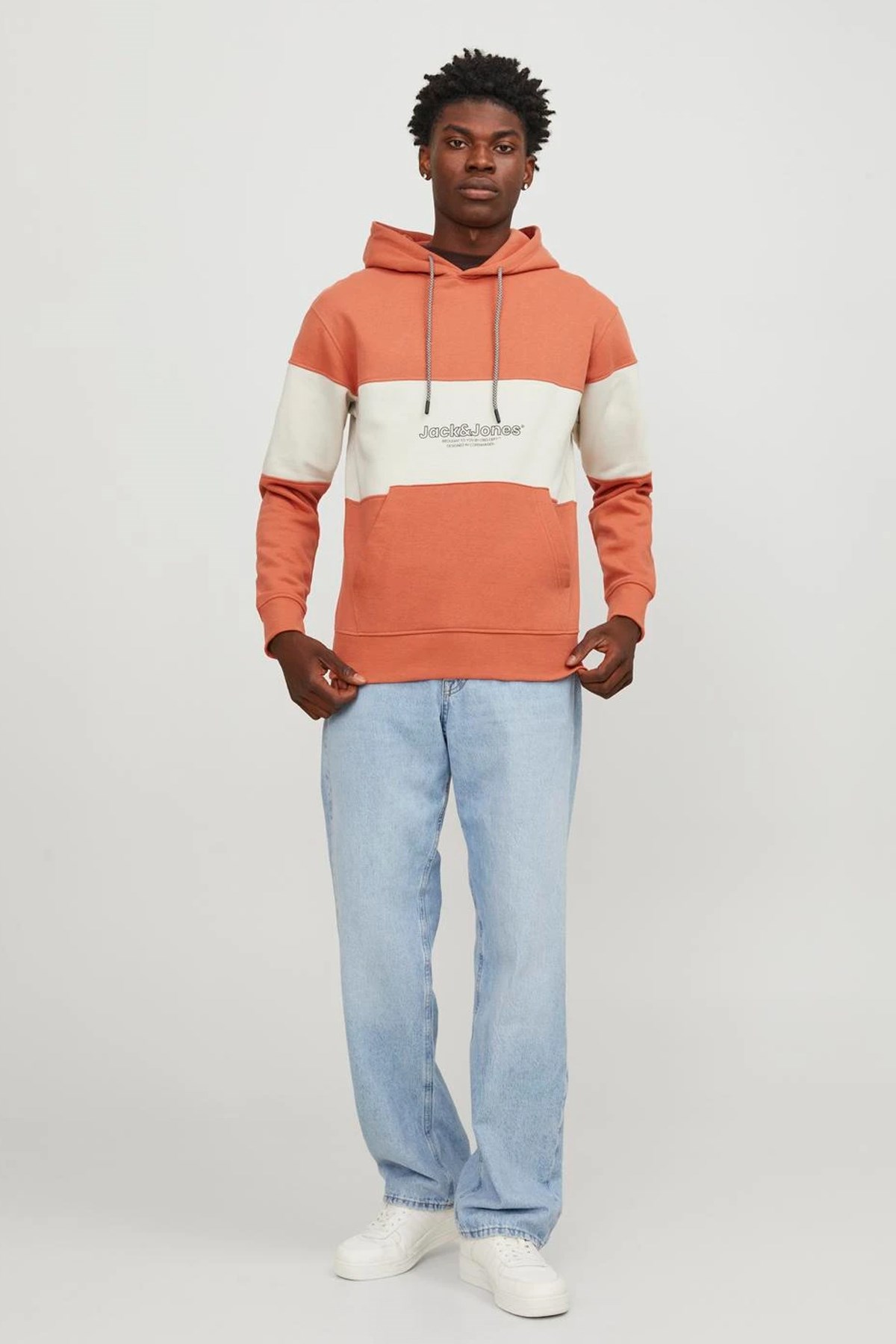 Jack & Jones Erkek Sweatshirts 12246802 Turuncu