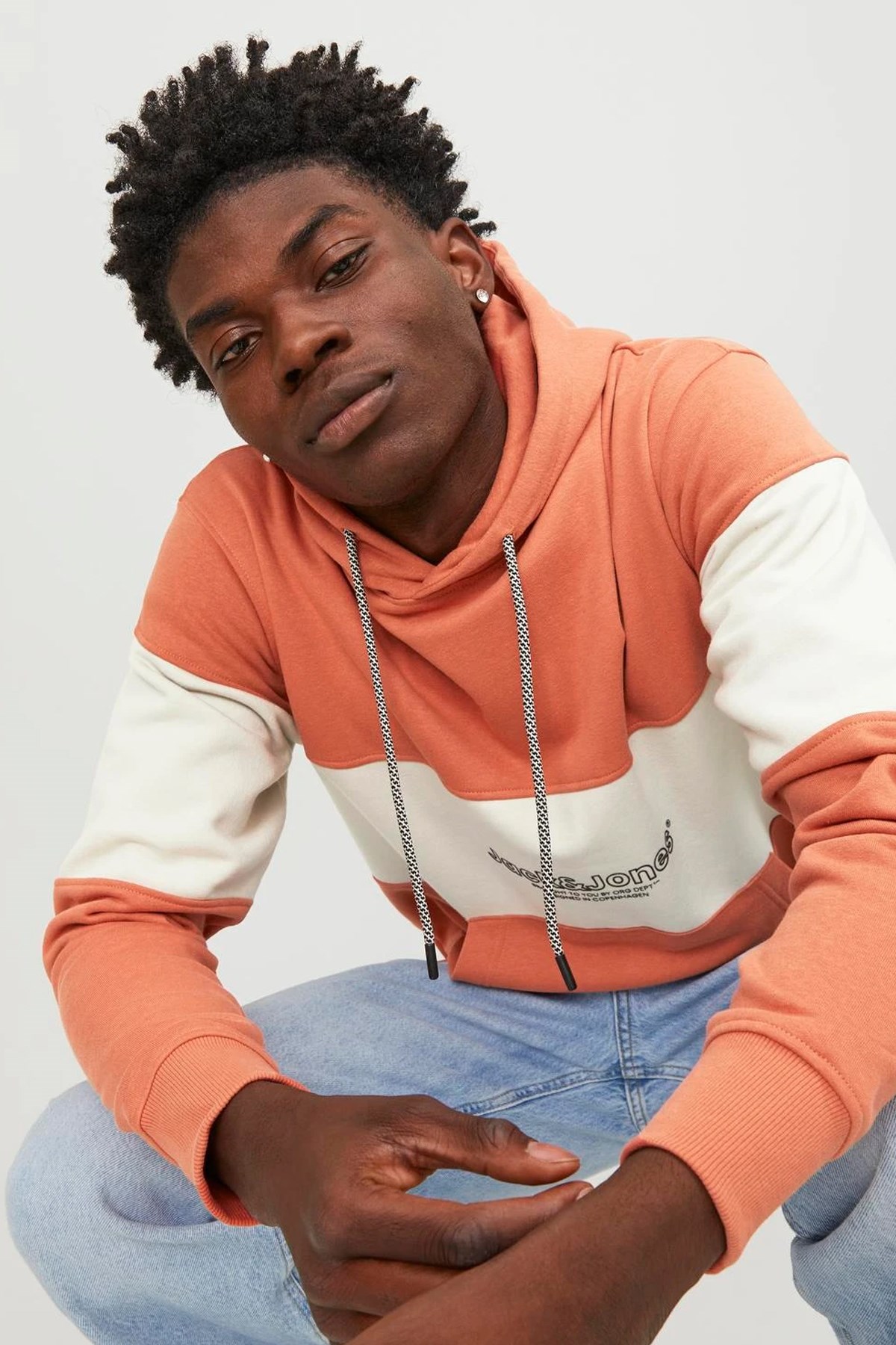 Jack & Jones Erkek Sweatshirts 12246802 Turuncu