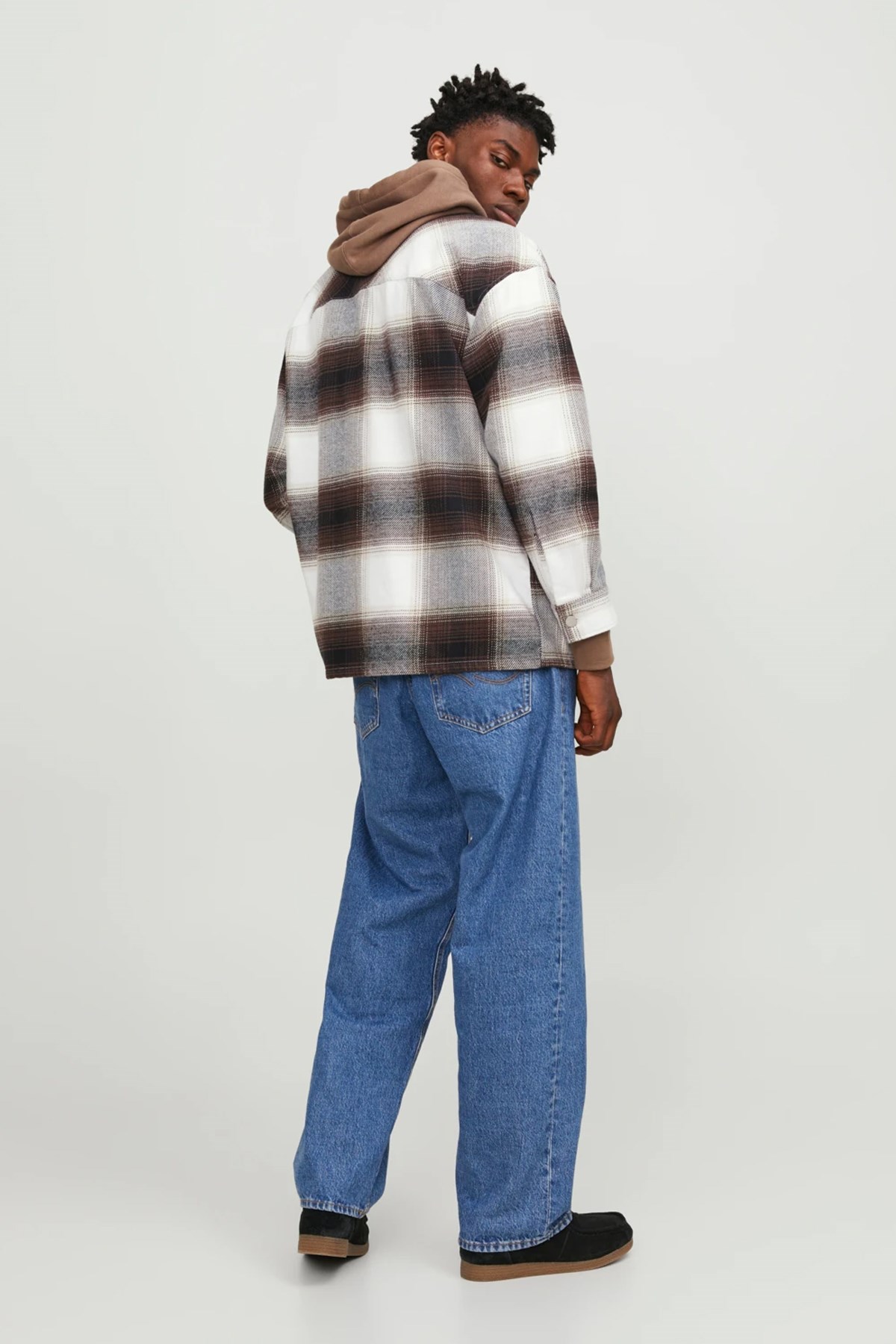 Jack & Jones Erkek Gömlek 12246825 Kahverengi