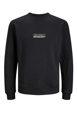 Jack & Jones Jorshadow Erkek Sweatshirt 12246830 Siyah