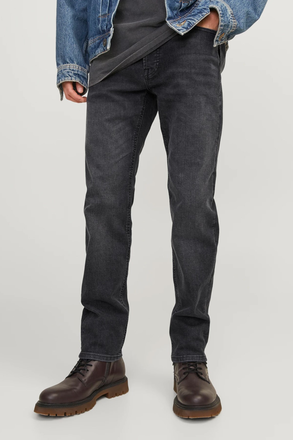 Jack & Jones Jjimike Jjoriginal Sq 270 Erkek Jean 12246915 Siyah