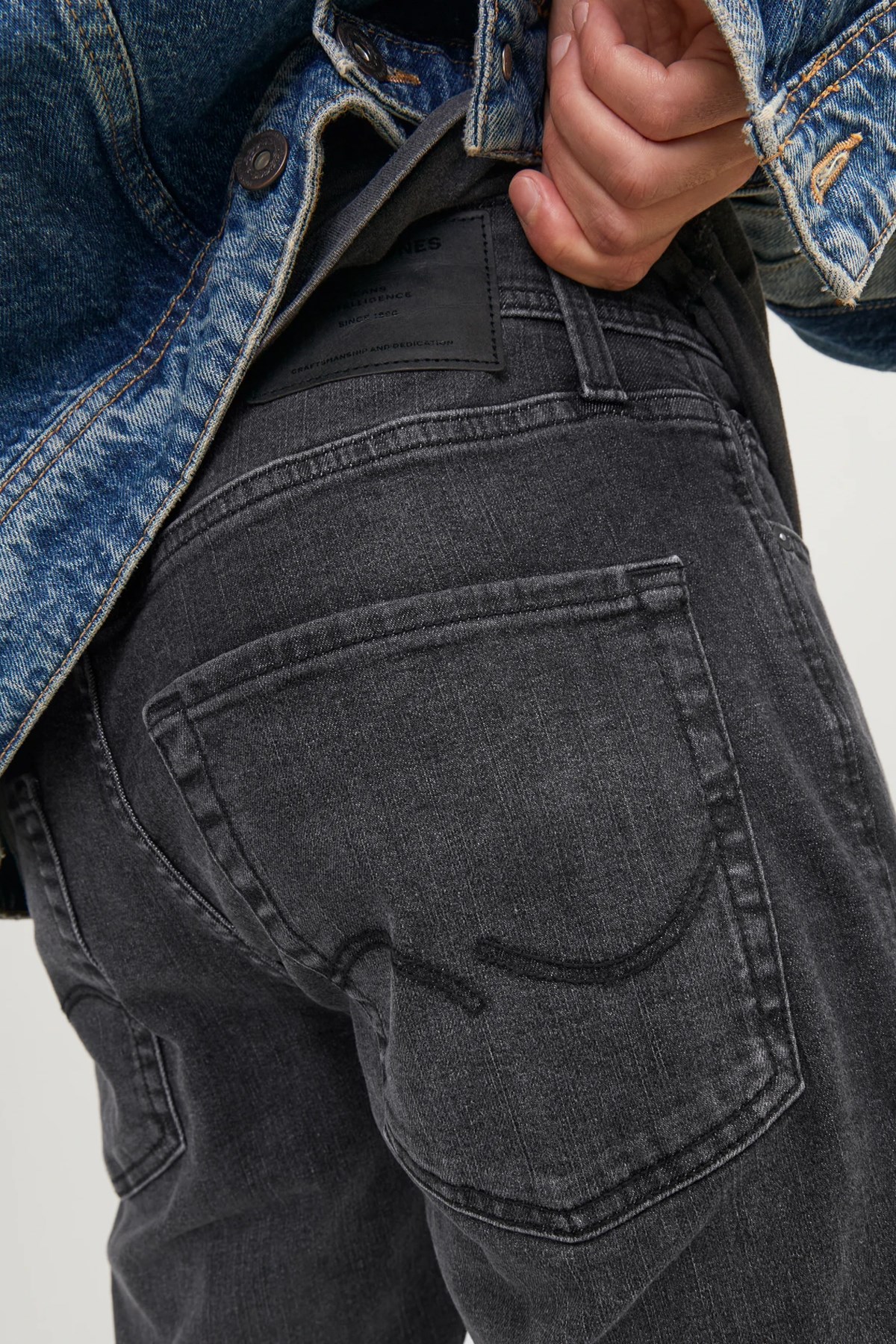 Jack & Jones Jjimike Jjoriginal Sq 270 Erkek Jean 12246915 Siyah