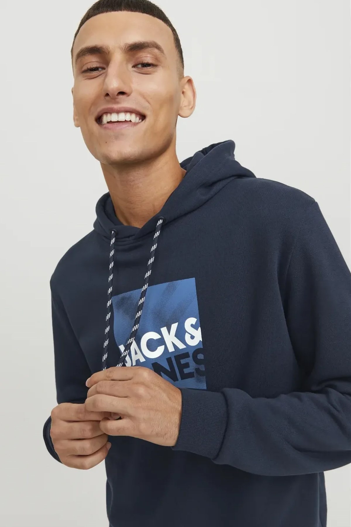 Jack & Jones Jcologan Erkek Sweatshirt 12246994 Lacivert