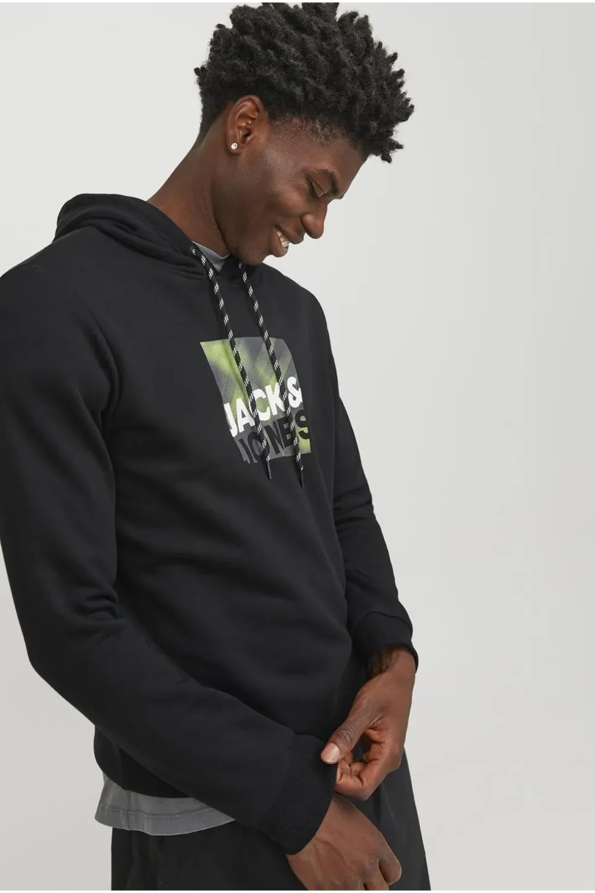 Jack & Jones Jcologan Erkek Sweatshirt 12246994 Siyah