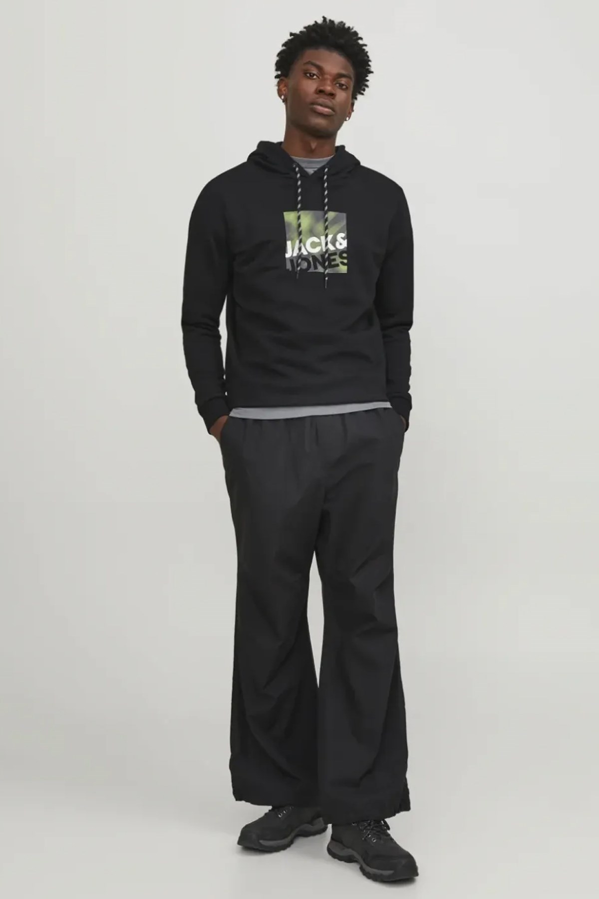 Jack & Jones Jcologan Erkek Sweatshirt 12246994 Siyah