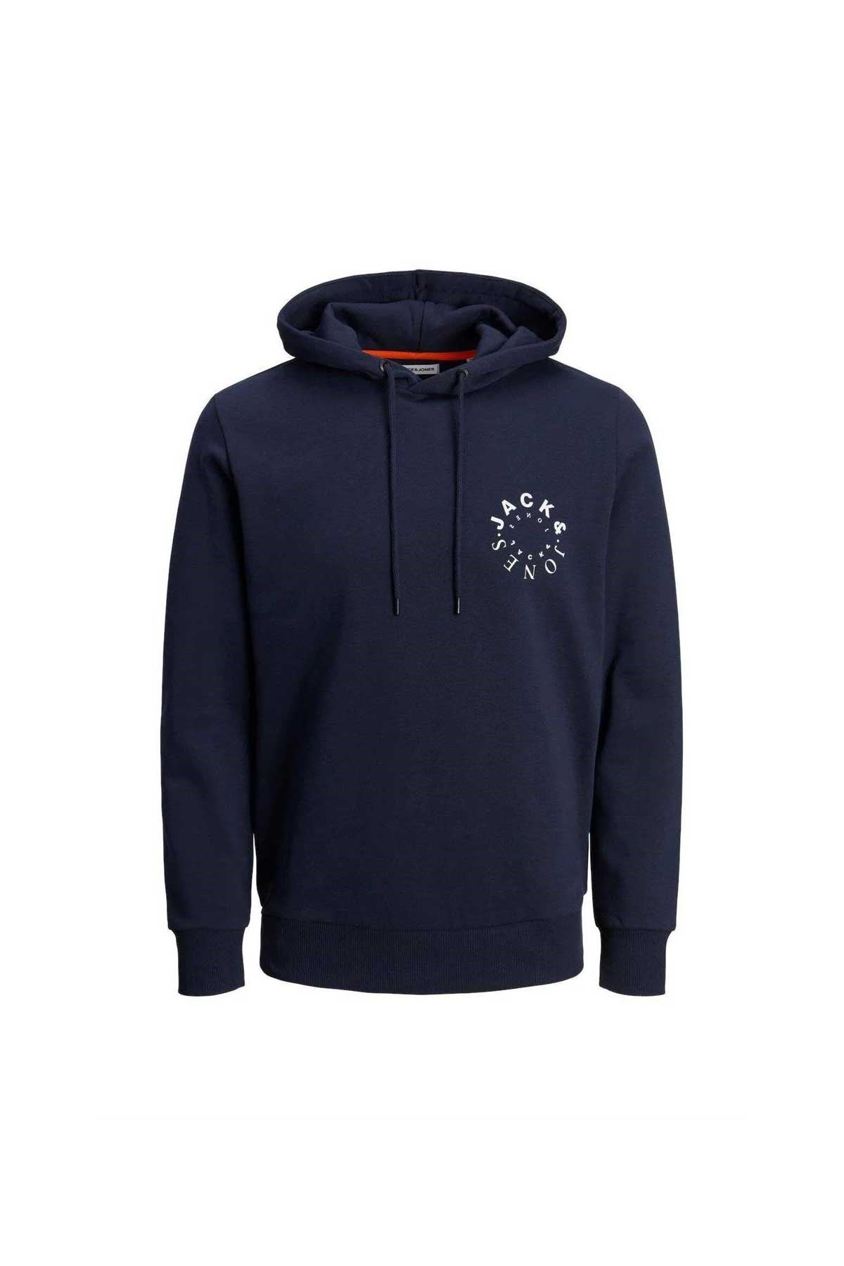 Jack & Jones Jjwarrior Erkek Sweatshirt 12247471 Lacivert
