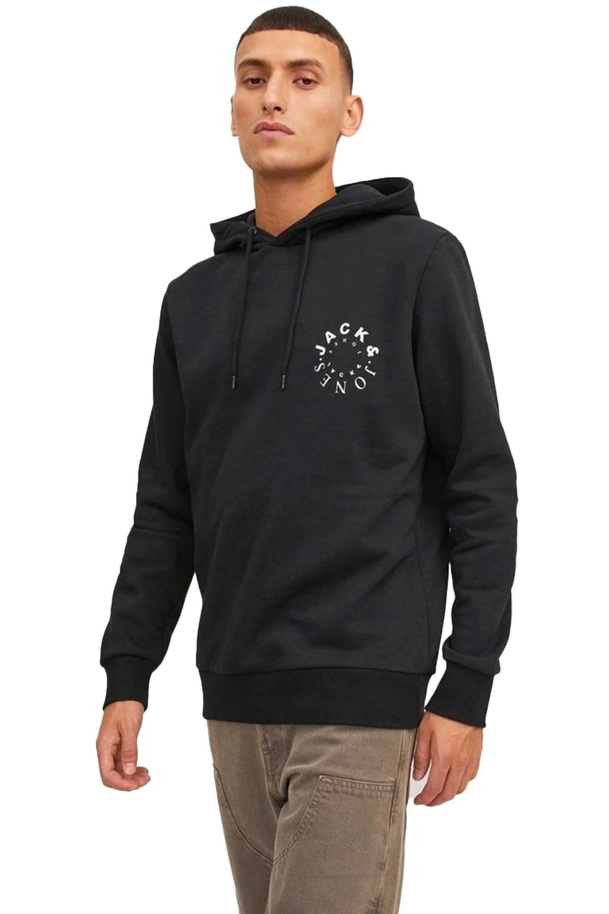 Jack & Jones Jjwarrior Erkek Sweatshirt 12247471 Siyah