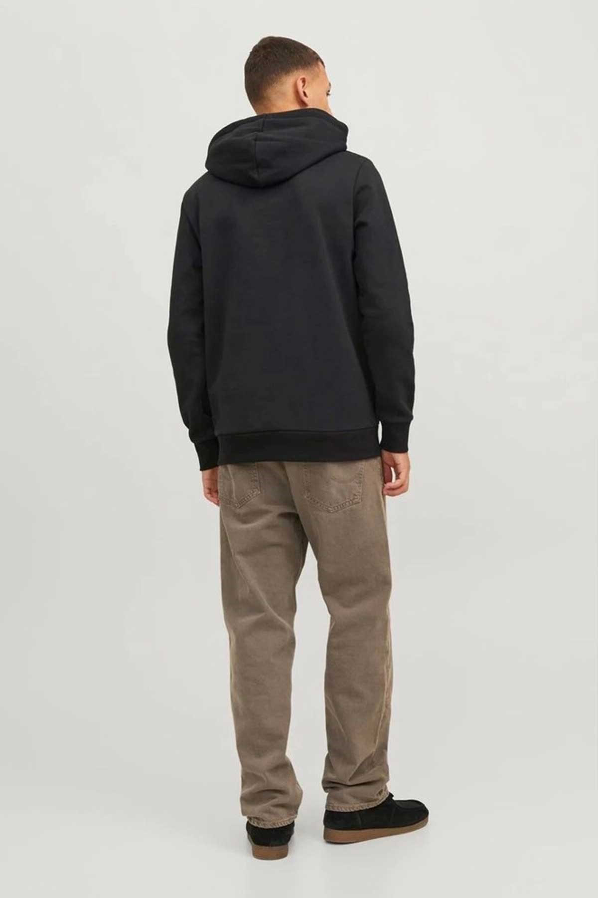 Jack & Jones Jjwarrior Erkek Sweatshirt 12247471 Siyah