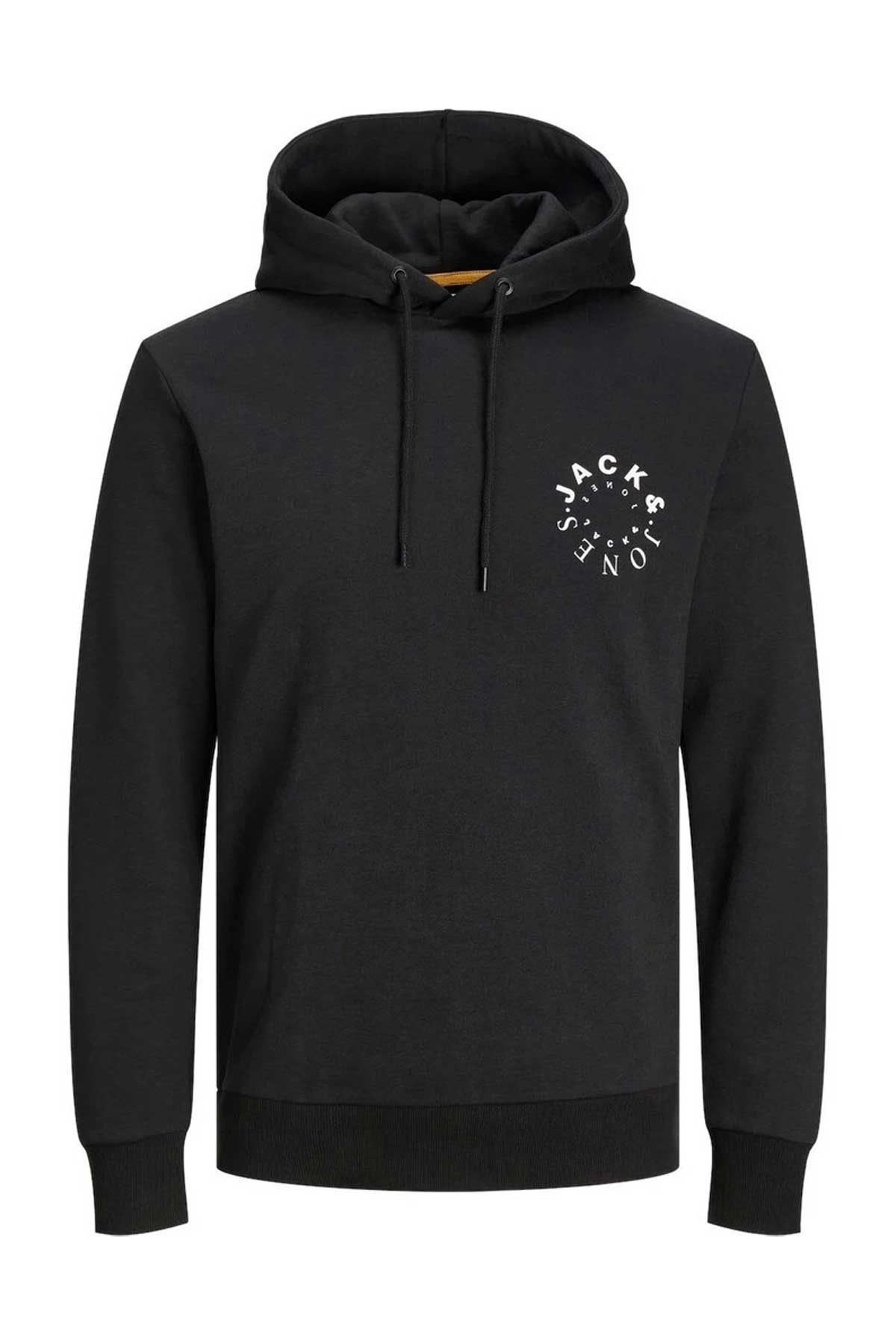 Jack & Jones Jjwarrior Erkek Sweatshirt 12247471 Siyah