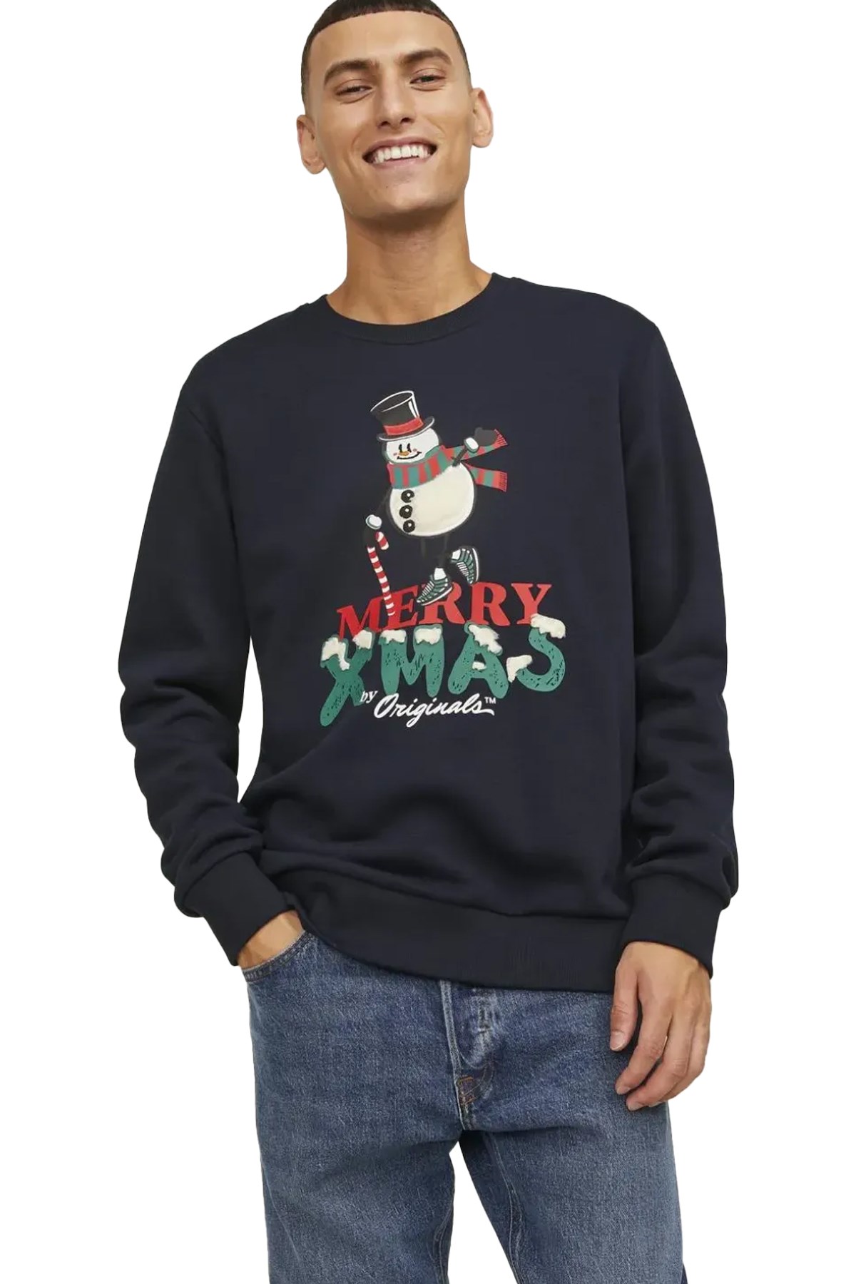 Jack & Jones Erkek Sweatshirts 12247523 Mavi