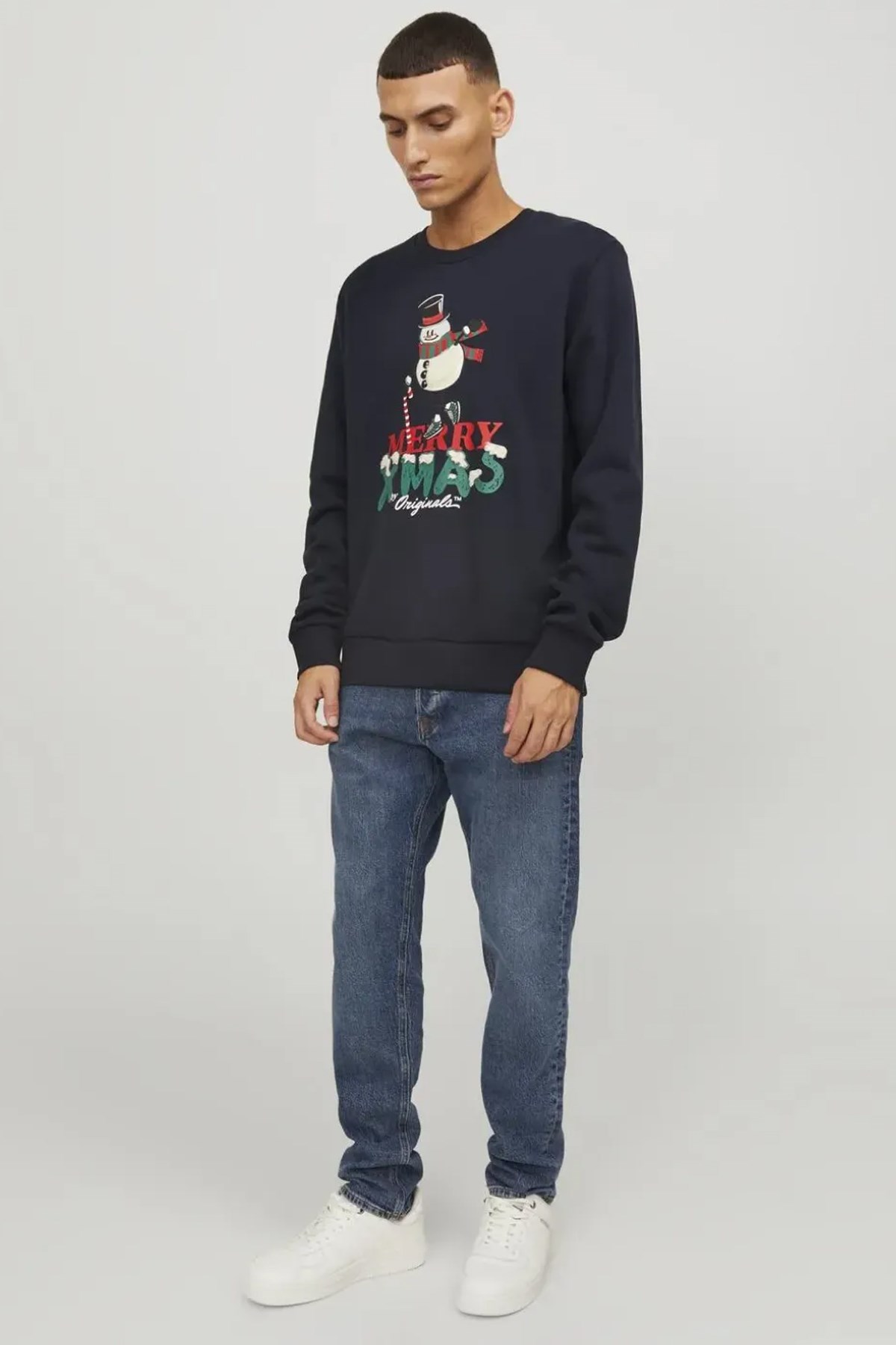 Jack & Jones Erkek Sweatshirts 12247523 Mavi