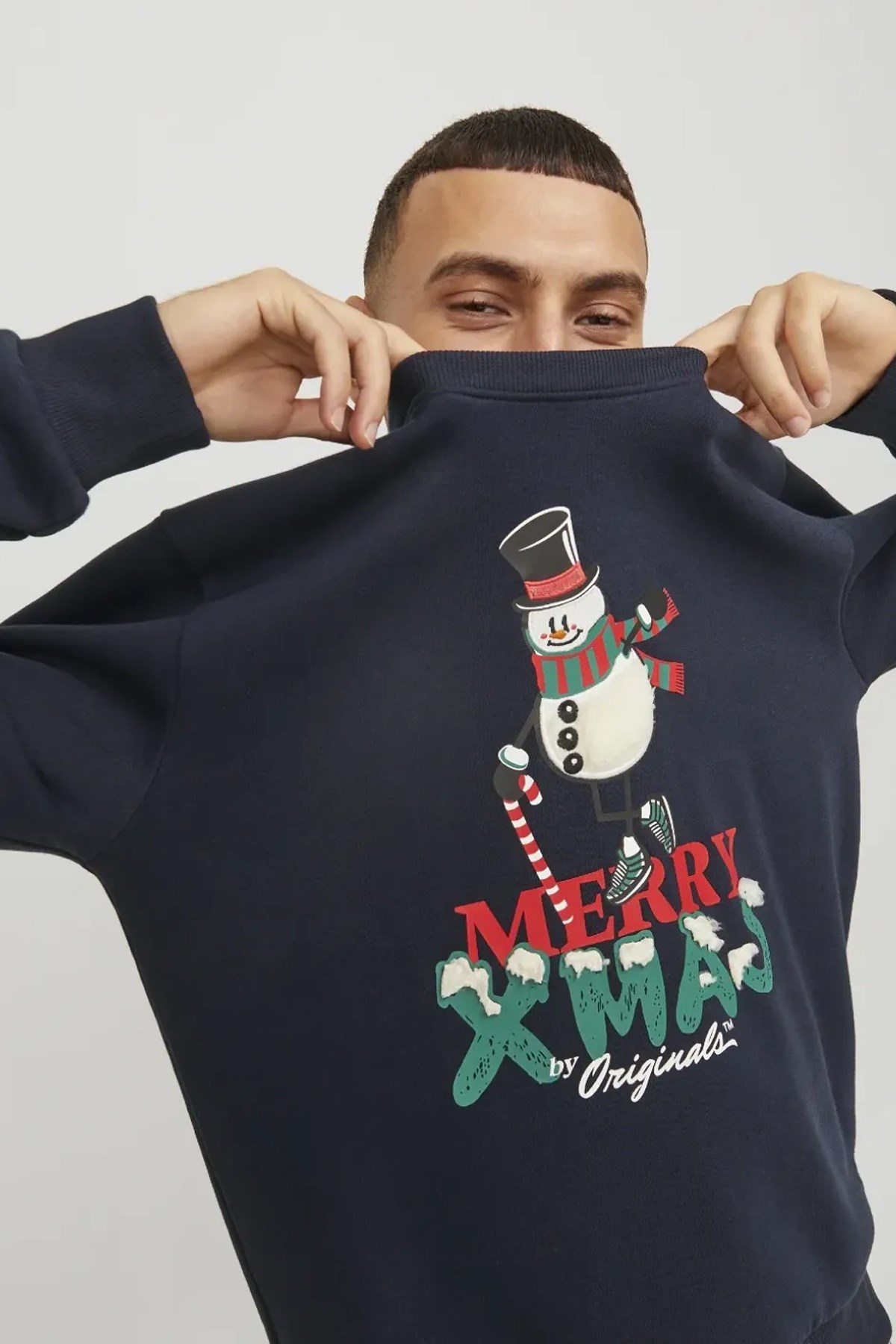 Jack & Jones Erkek Sweatshirts 12247523 Mavi