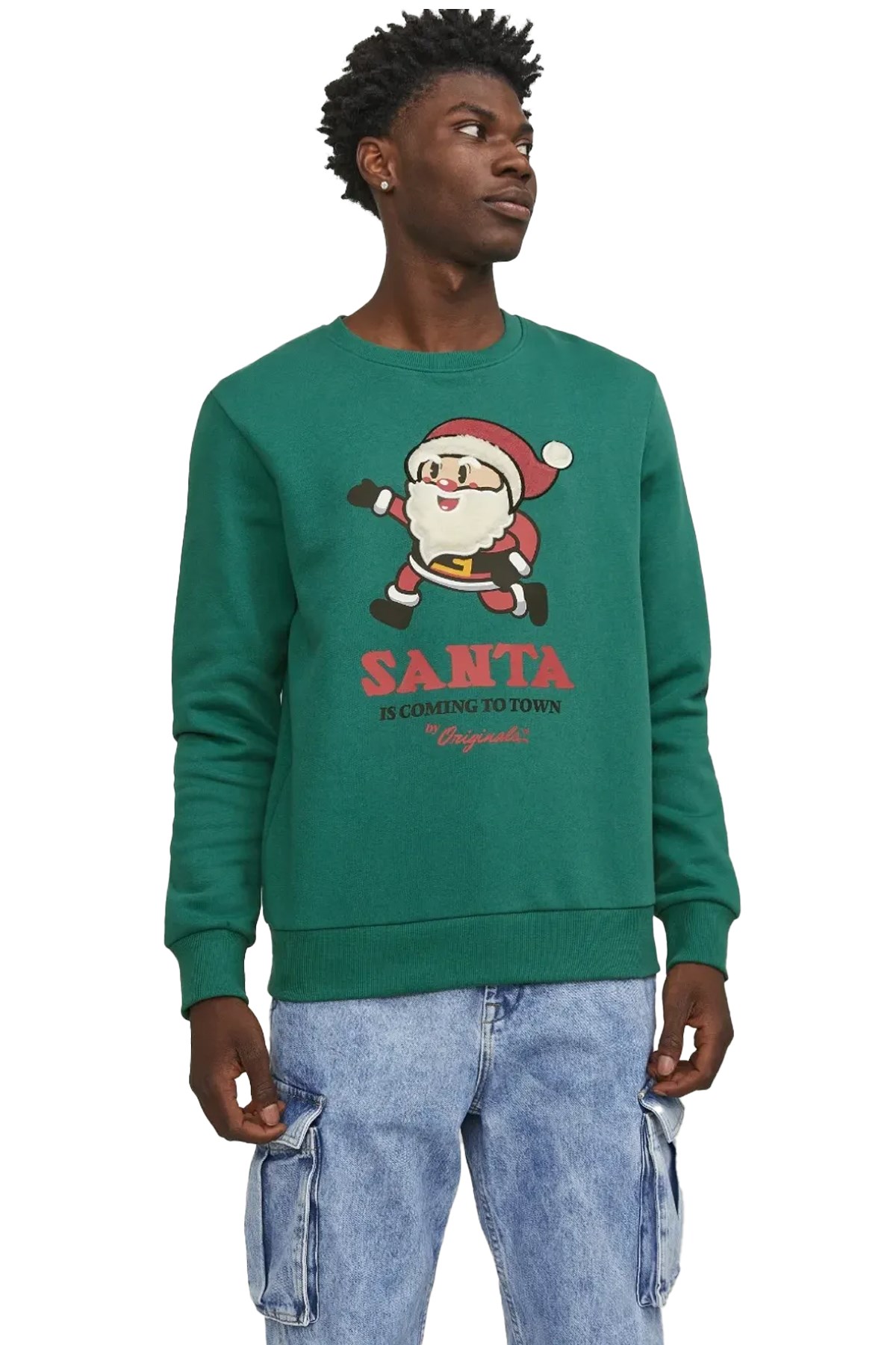 Jack & Jones Erkek Sweatshirts 12247523 Yeşil