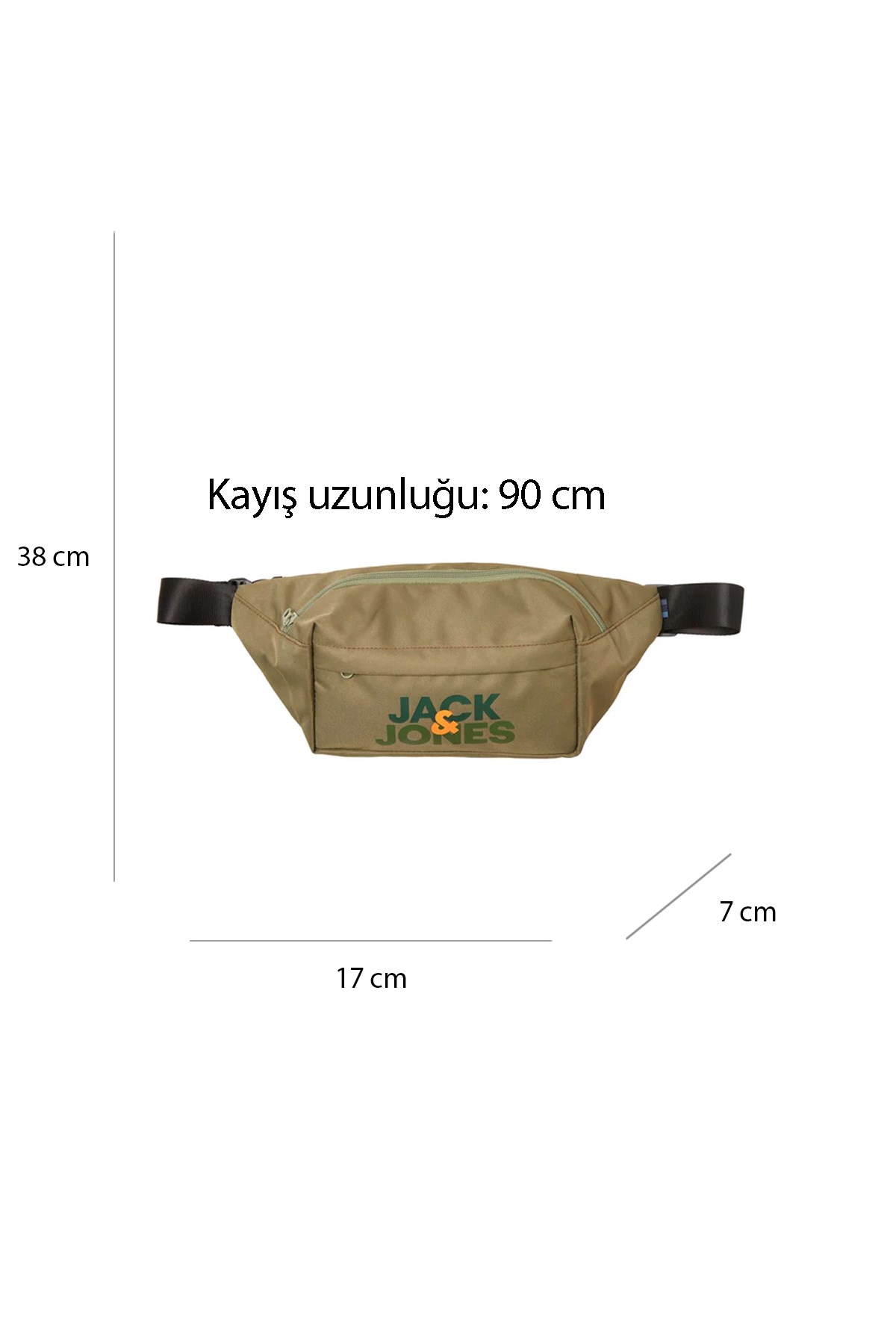 Jack & Jones Erkek Bel Çantası 12247758 Yeşil