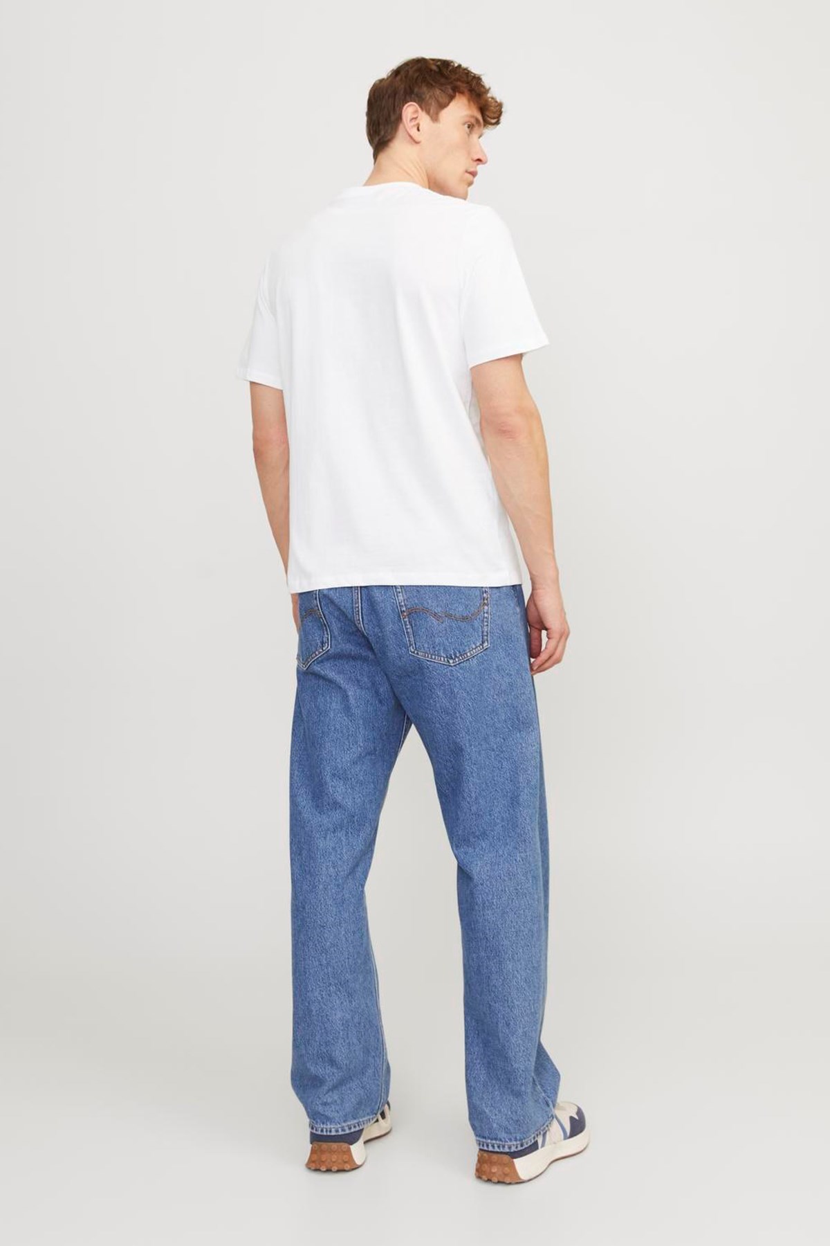 Jack & Jones Erkek Tişört 12247779 Beyaz