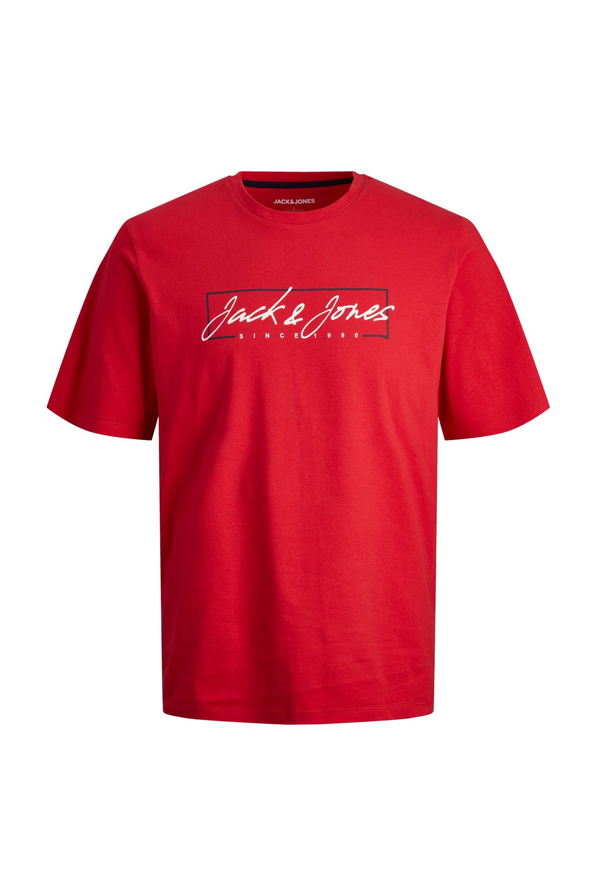 Jack & Jones Erkek Tişört 12247779 Kırmızı