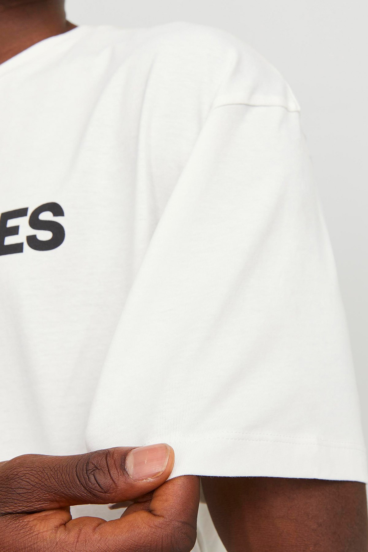 Jack & Jones Erkek Tişört 12247782 Beyaz