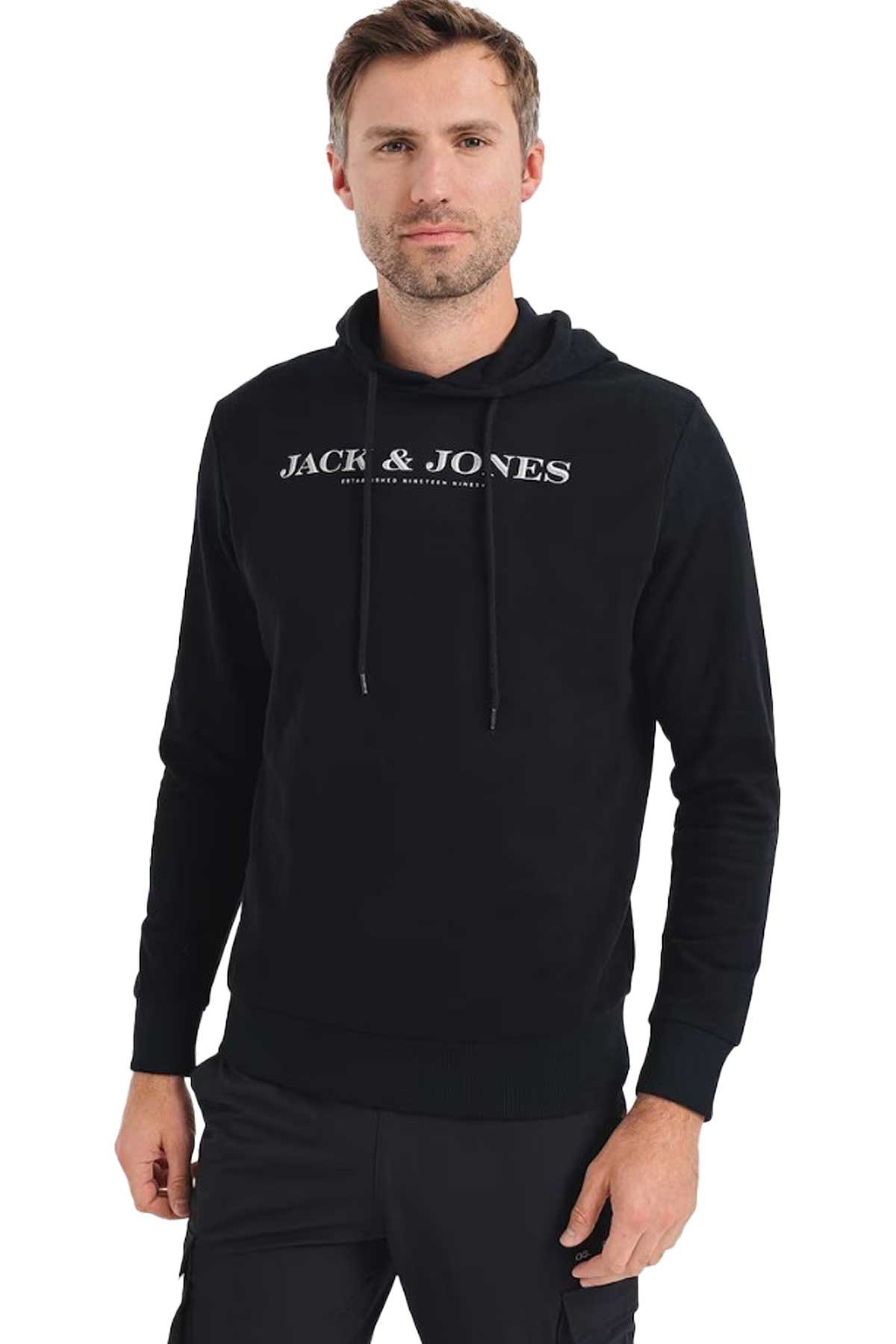 Jack & Jones Jprblacarter Erkek Sweatshirt 12247891 Siyah