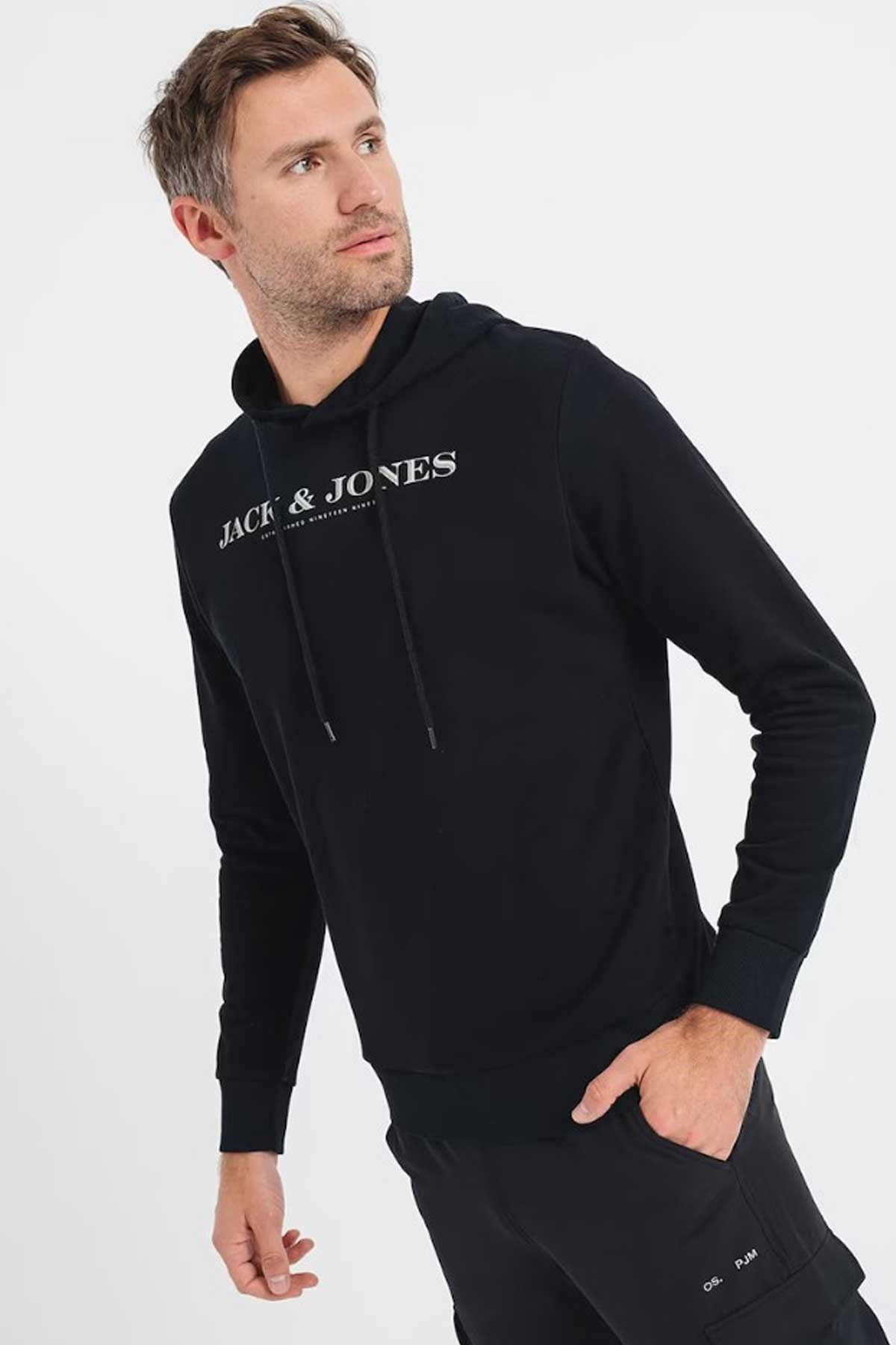 Jack & Jones Jprblacarter Erkek Sweatshirt 12247891 Siyah