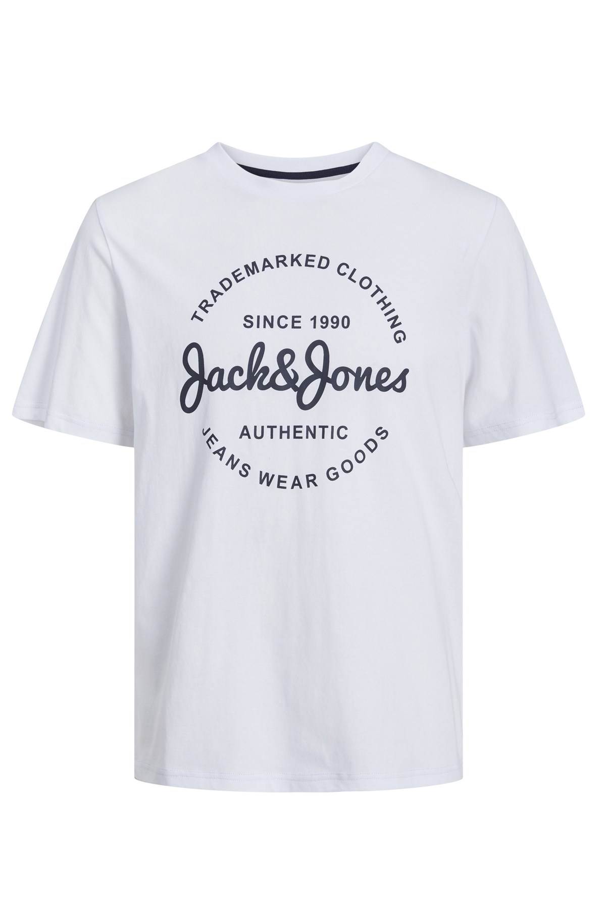 Jack & Jones Erkek Tişört 12247972 Beyaz