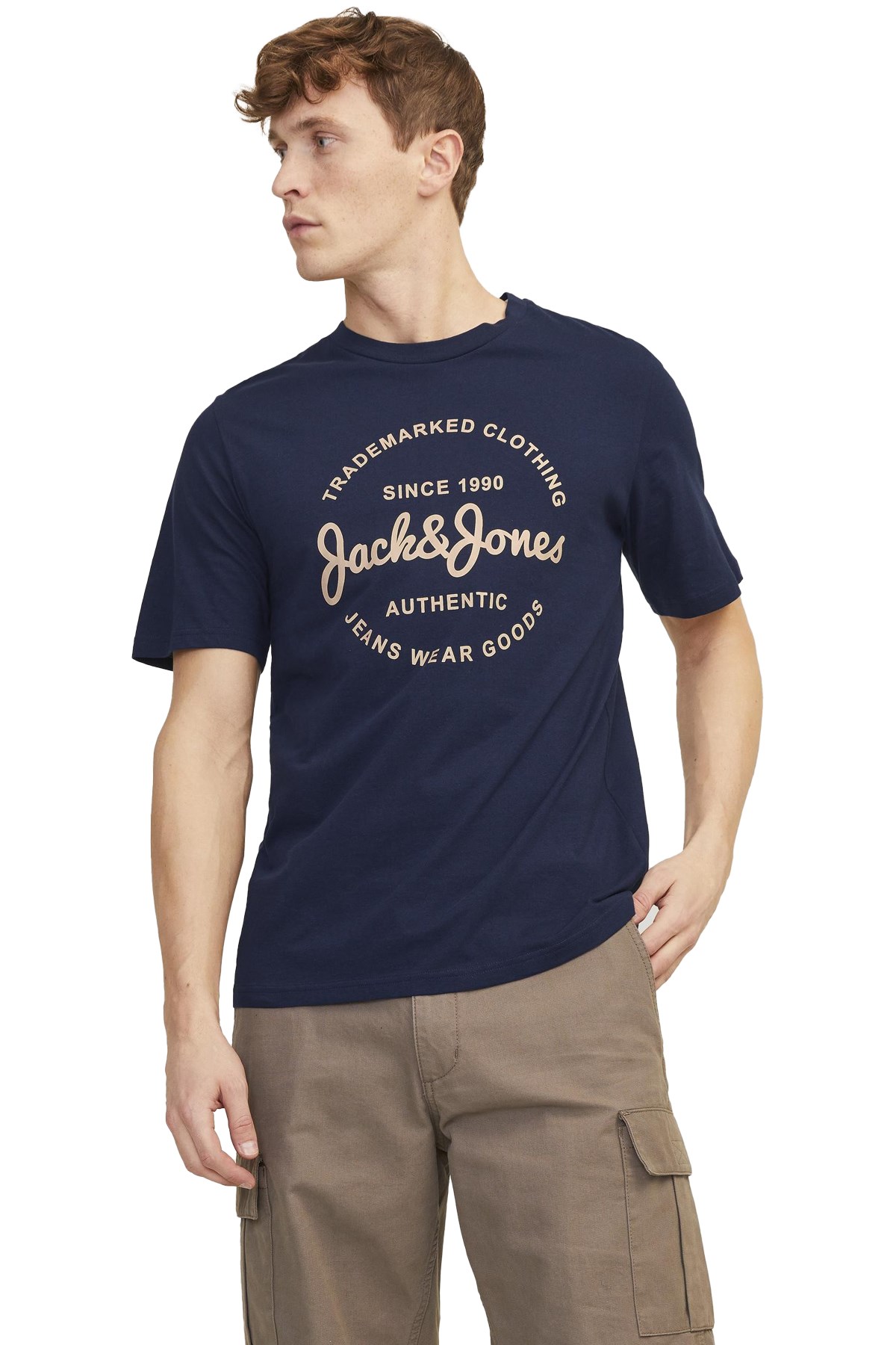 Jack & Jones Erkek Tişört 12247972 Lacivert