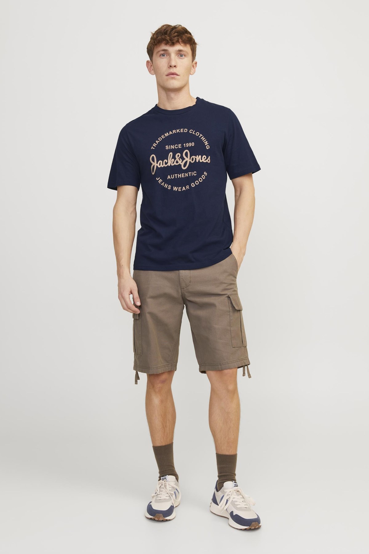 Jack & Jones Erkek Tişört 12247972 Lacivert