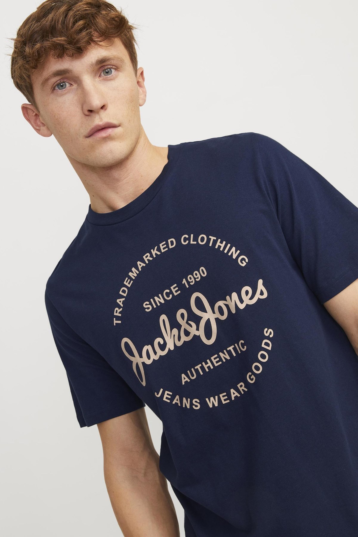 Jack & Jones Erkek Tişört 12247972 Lacivert