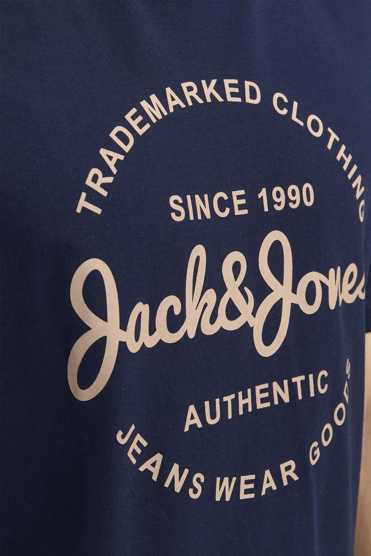 Jack & Jones Erkek Tişört 12247972 Lacivert
