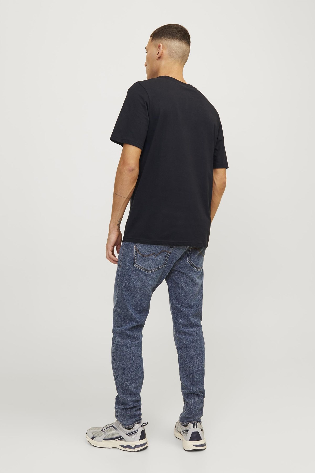 Jack & Jones Erkek Tişört 12247972 Siyah