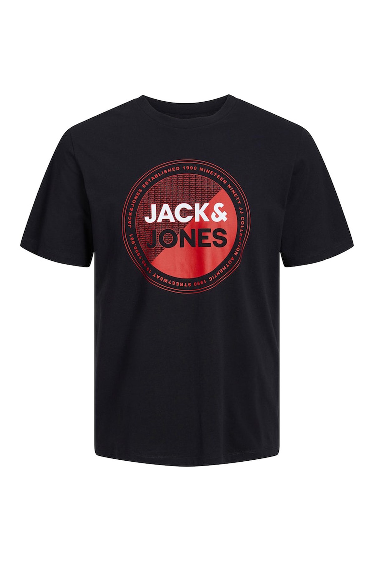 Jack & Jones Erkek Tişört 12247975 Siyah