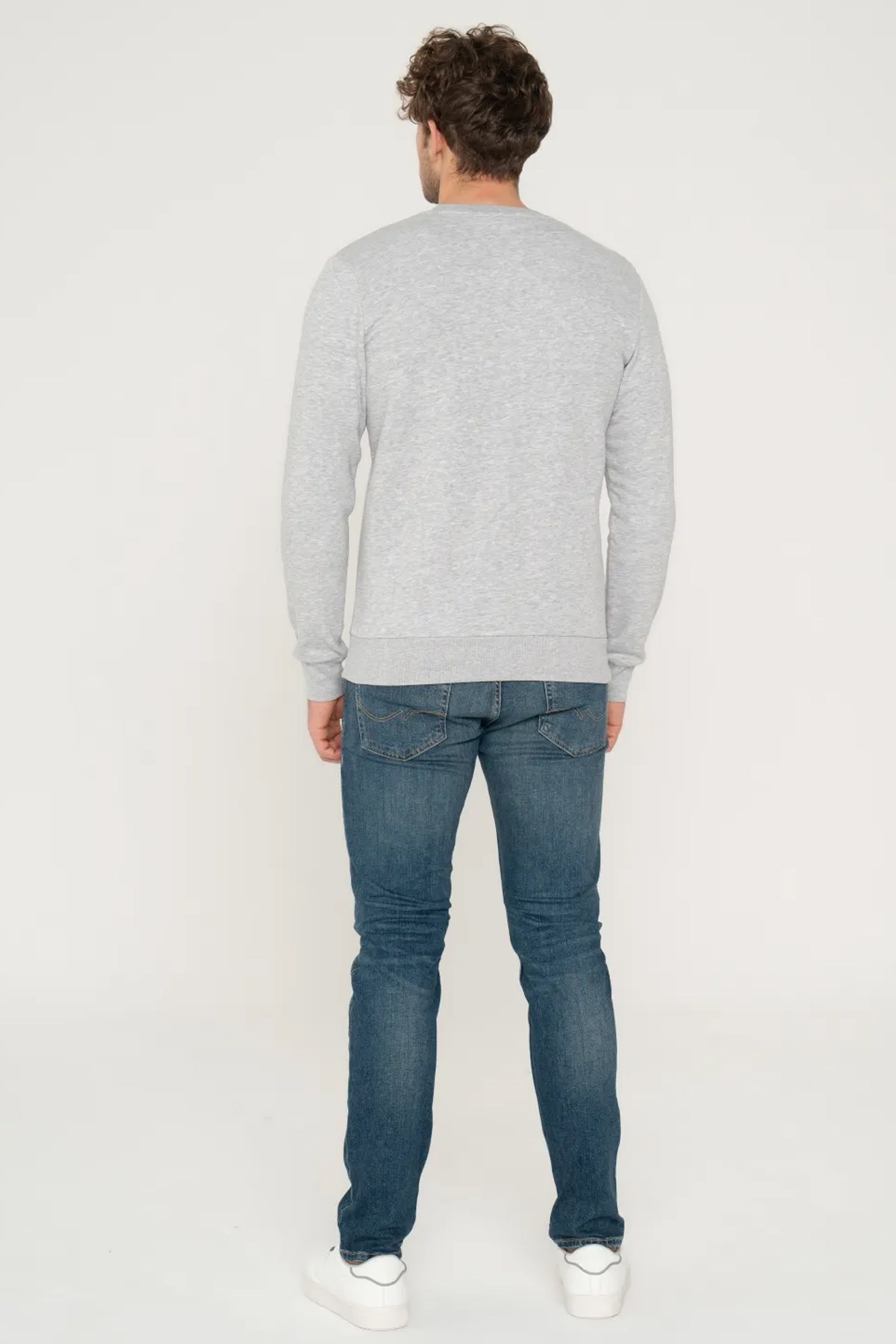 Jack & Jones Erkek Sweatshirts 12248288 Gri