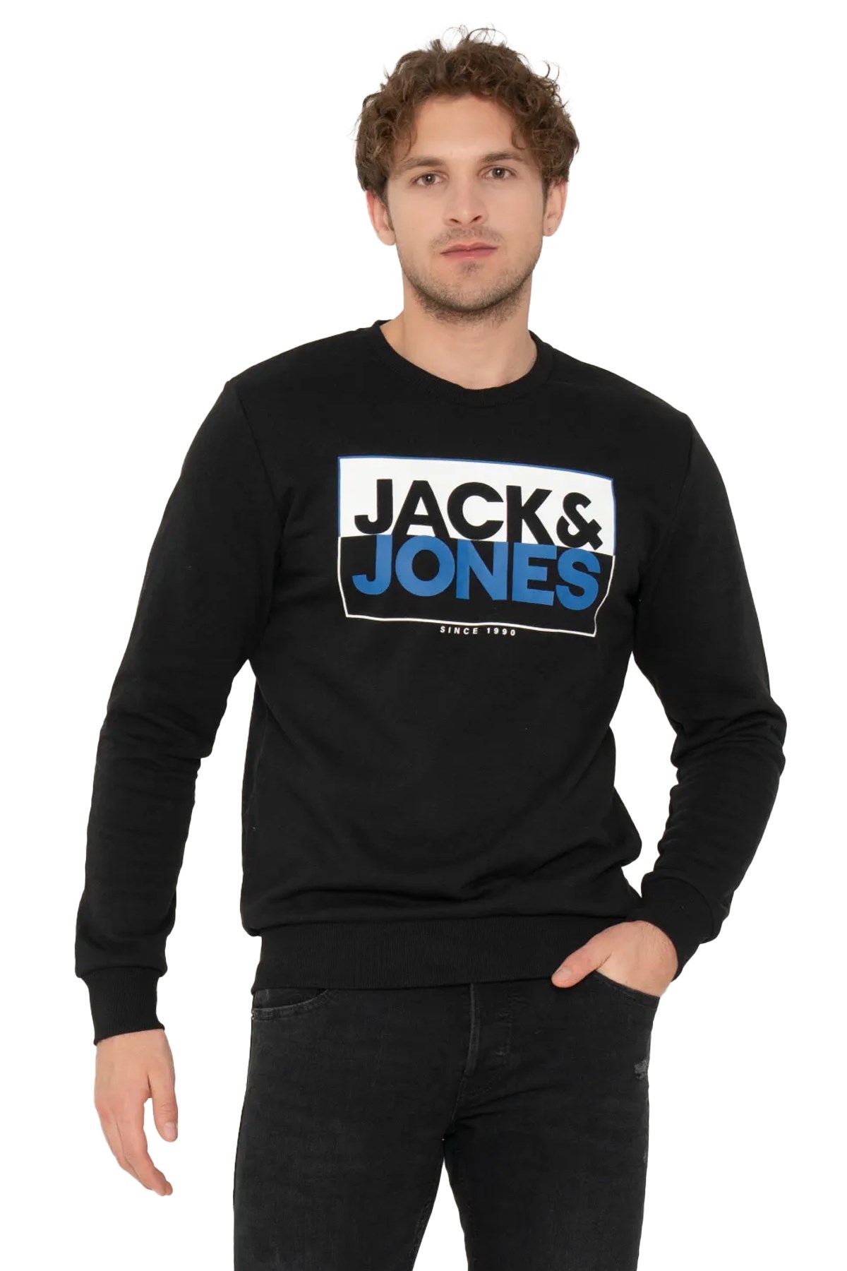 Jack & Jones Erkek Sweatshirts 12248288 Siyah