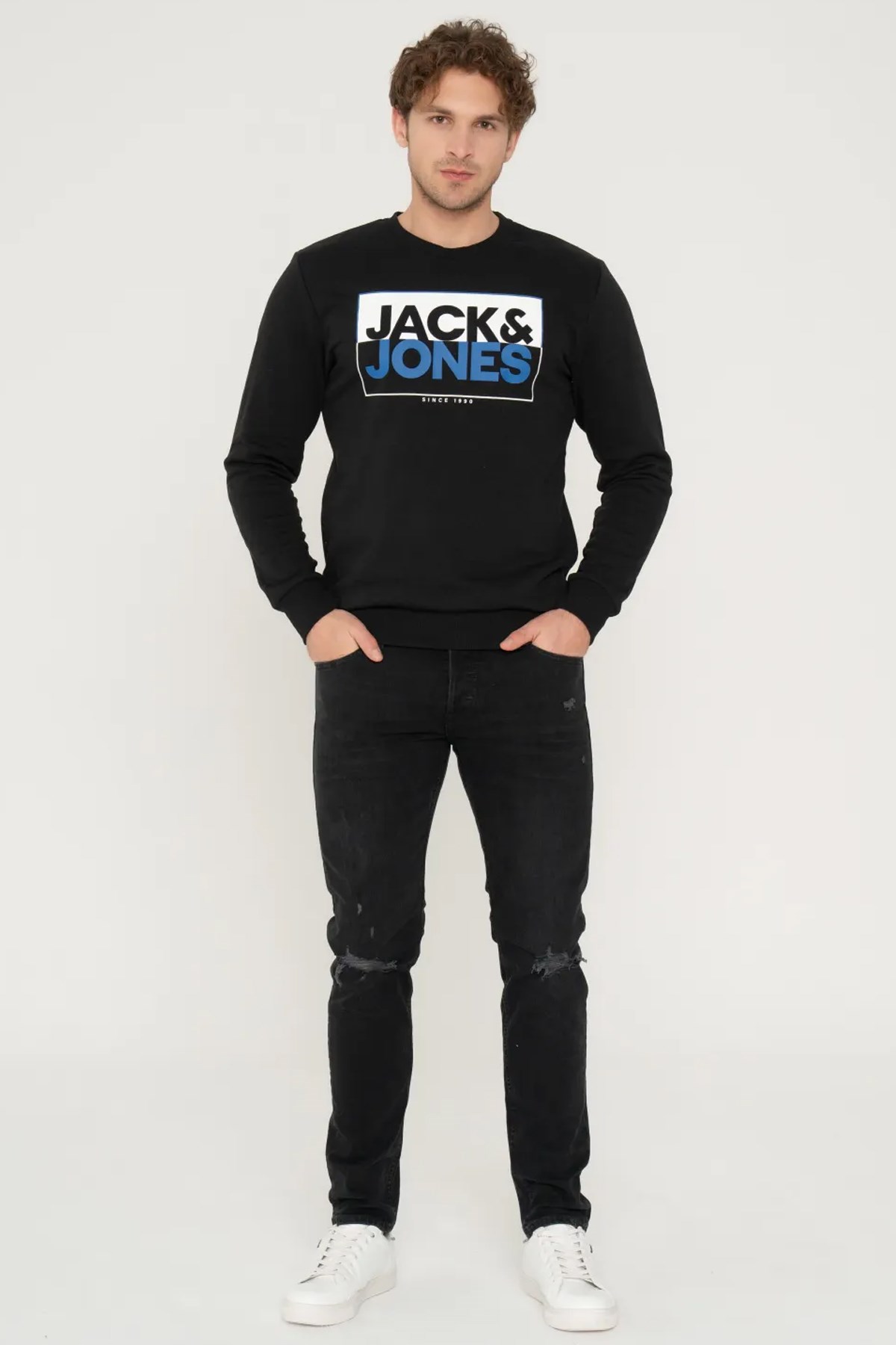 Jack & Jones Erkek Sweatshirts 12248288 Siyah