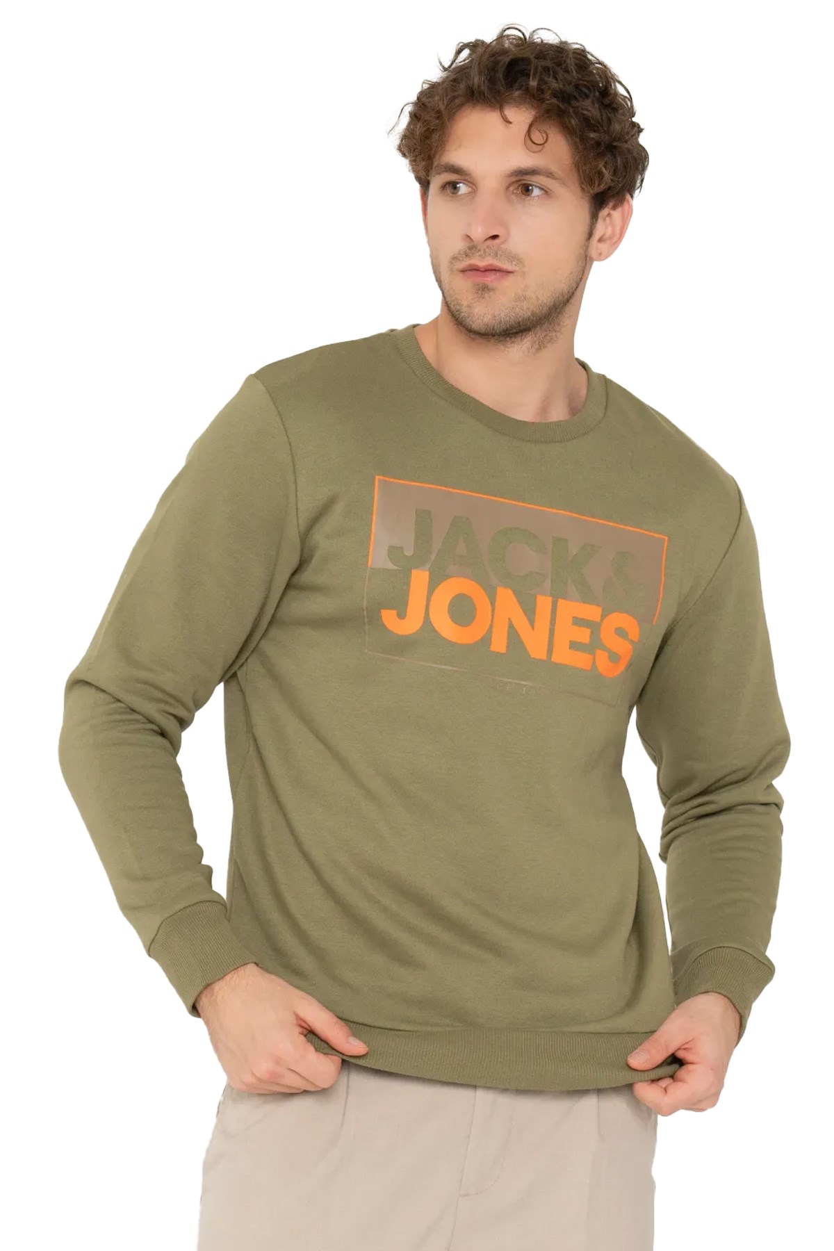 Jack & Jones Erkek Sweatshirts 12248288 Yeşil
