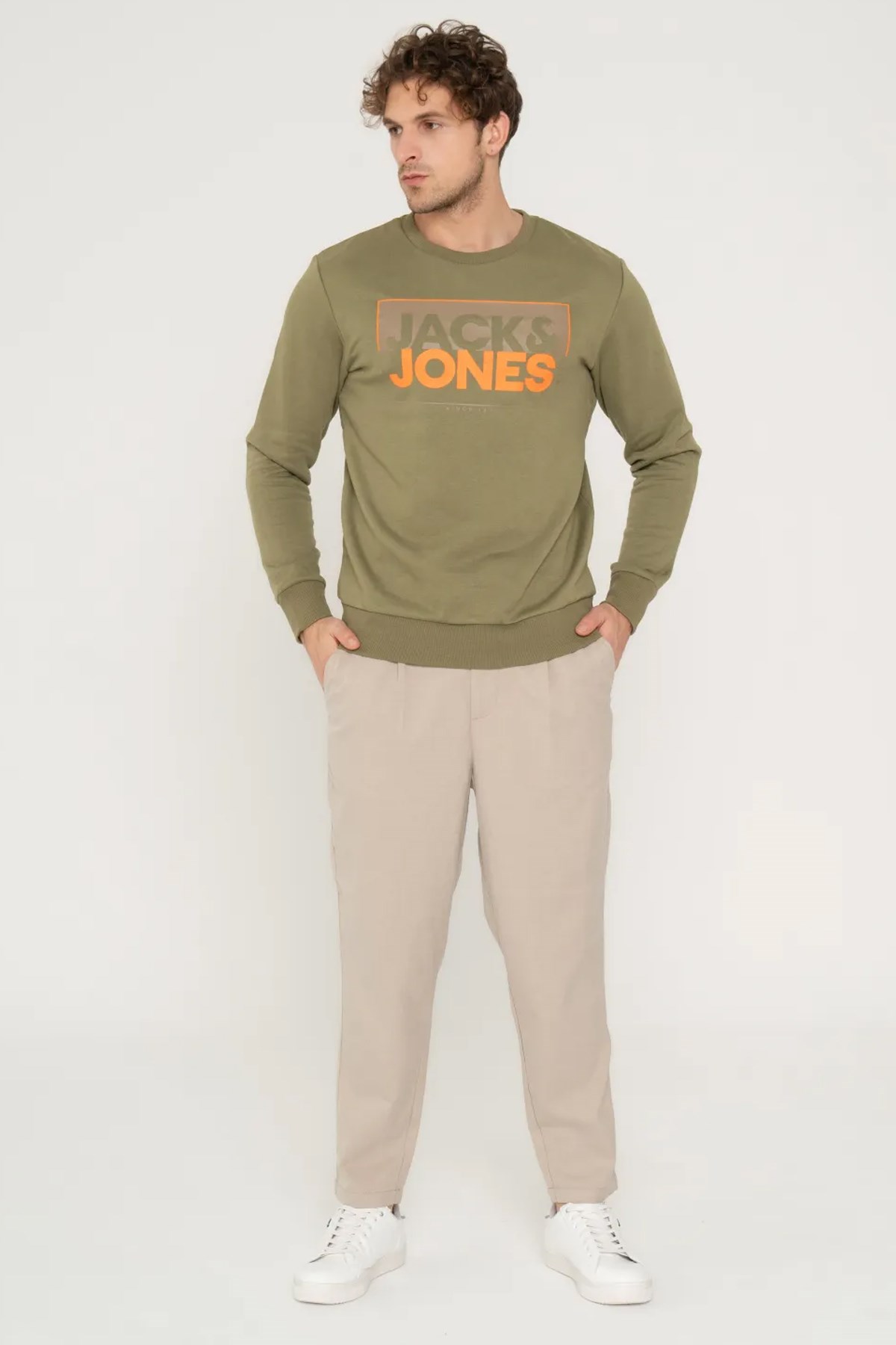 Jack & Jones Erkek Sweatshirts 12248288 Yeşil