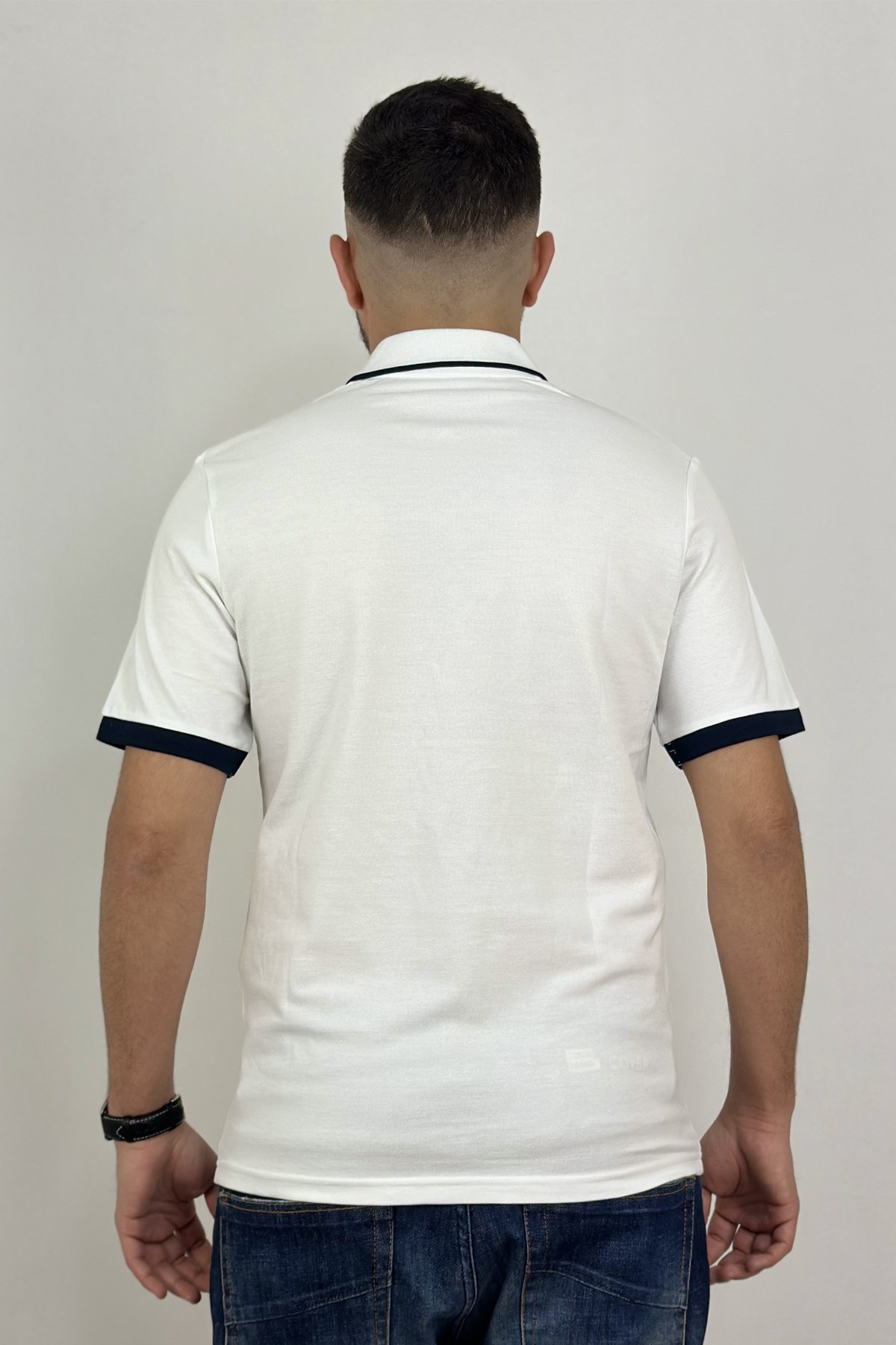 Jack & Jones Erkek Polo Yaka Tişört 12248442 Beyaz