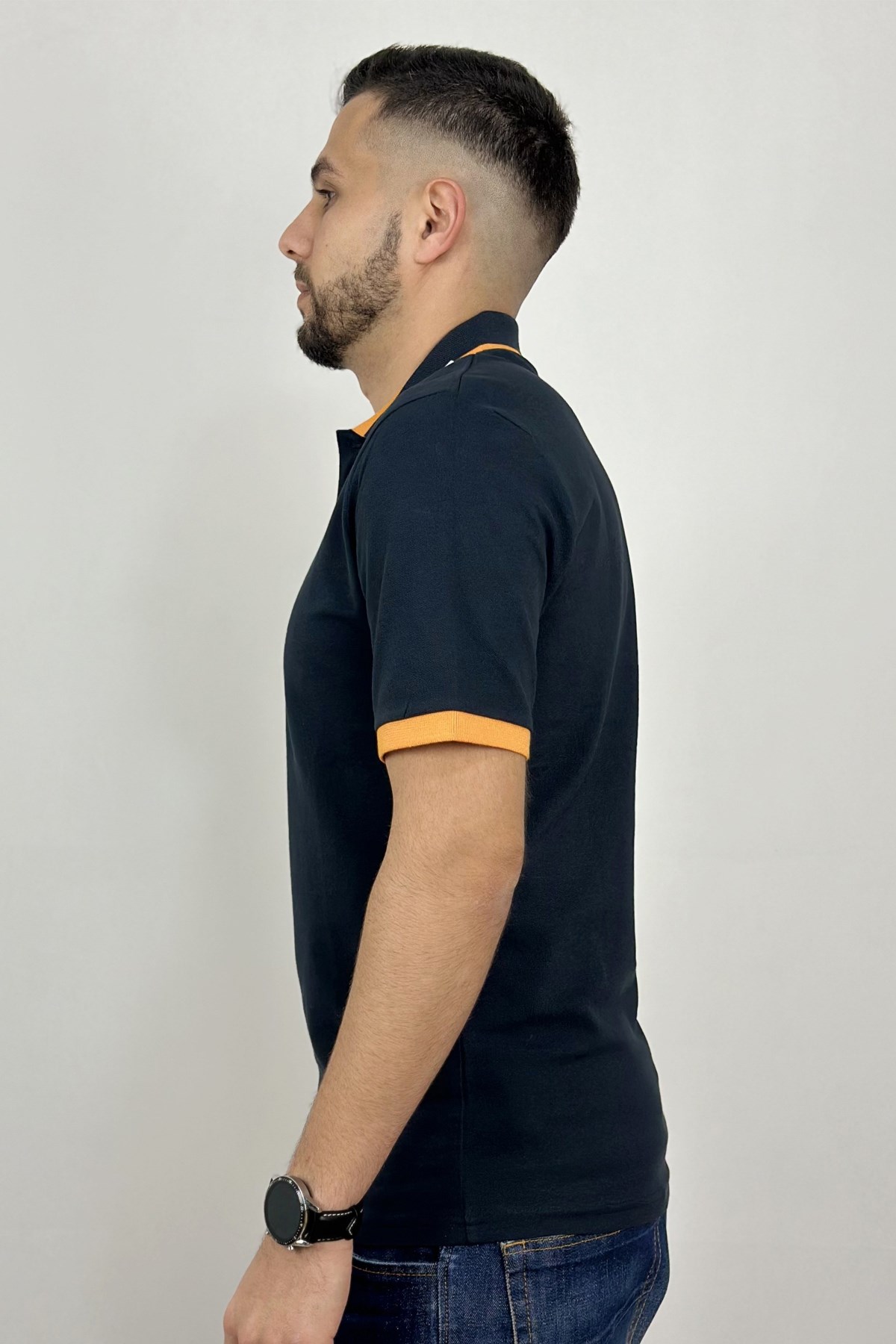 Jack & Jones Erkek Polo Yaka Tişört 12248442 Lacivert