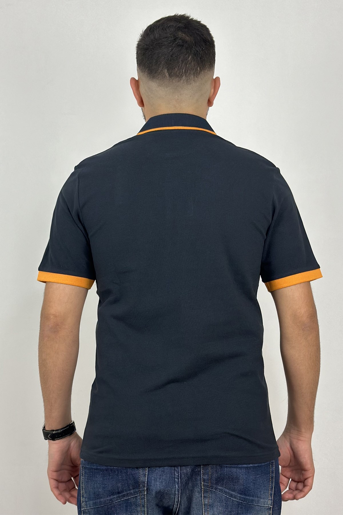 Jack & Jones Erkek Polo Yaka Tişört 12248442 Lacivert