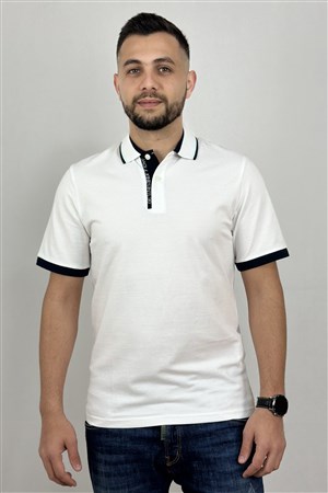 Jack & Jones Erkek Polo Yaka Tişört 12248442 Beyaz