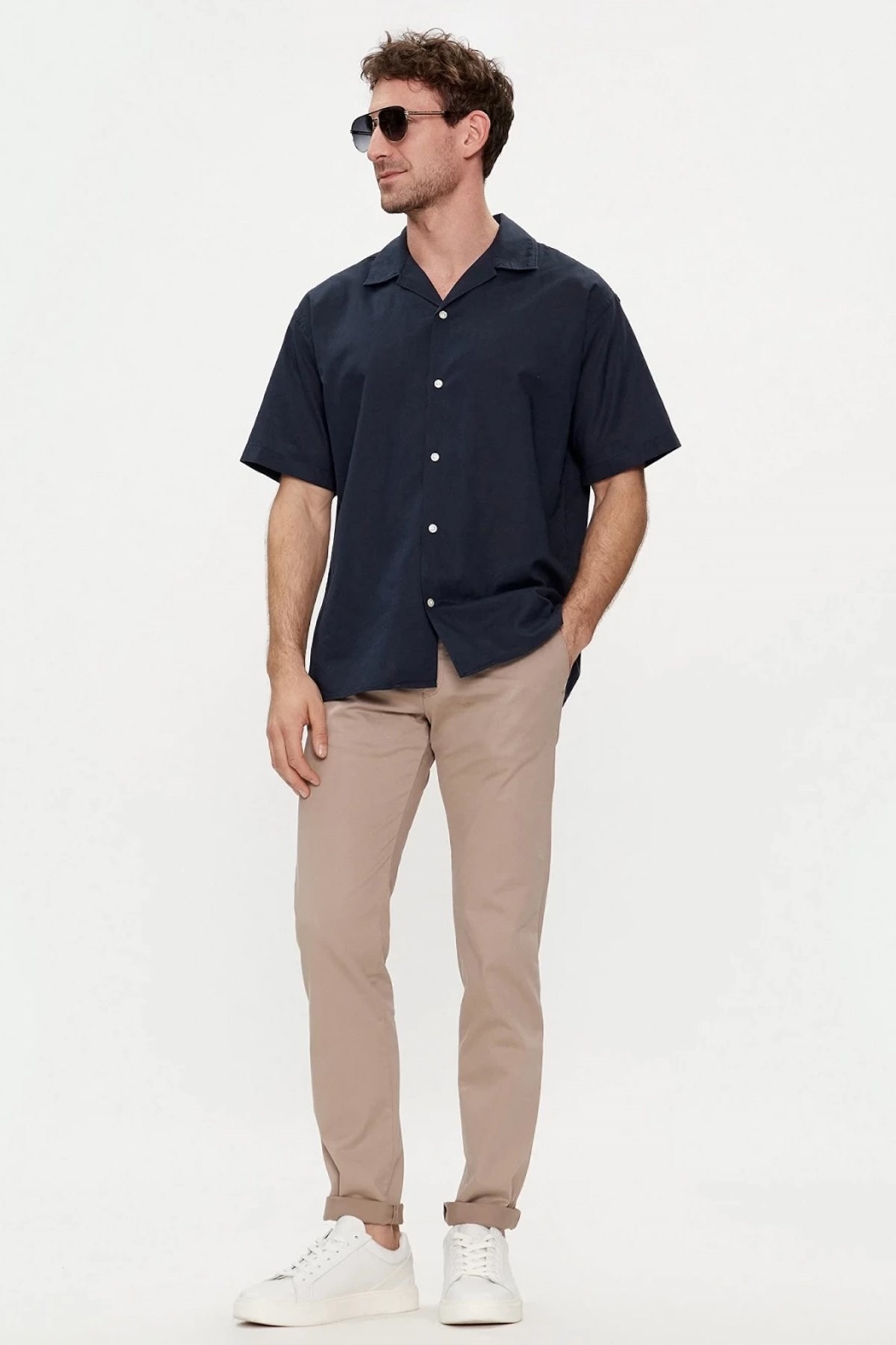 Jack & Jones Erkek Gömlek 12248594 Lacivert
