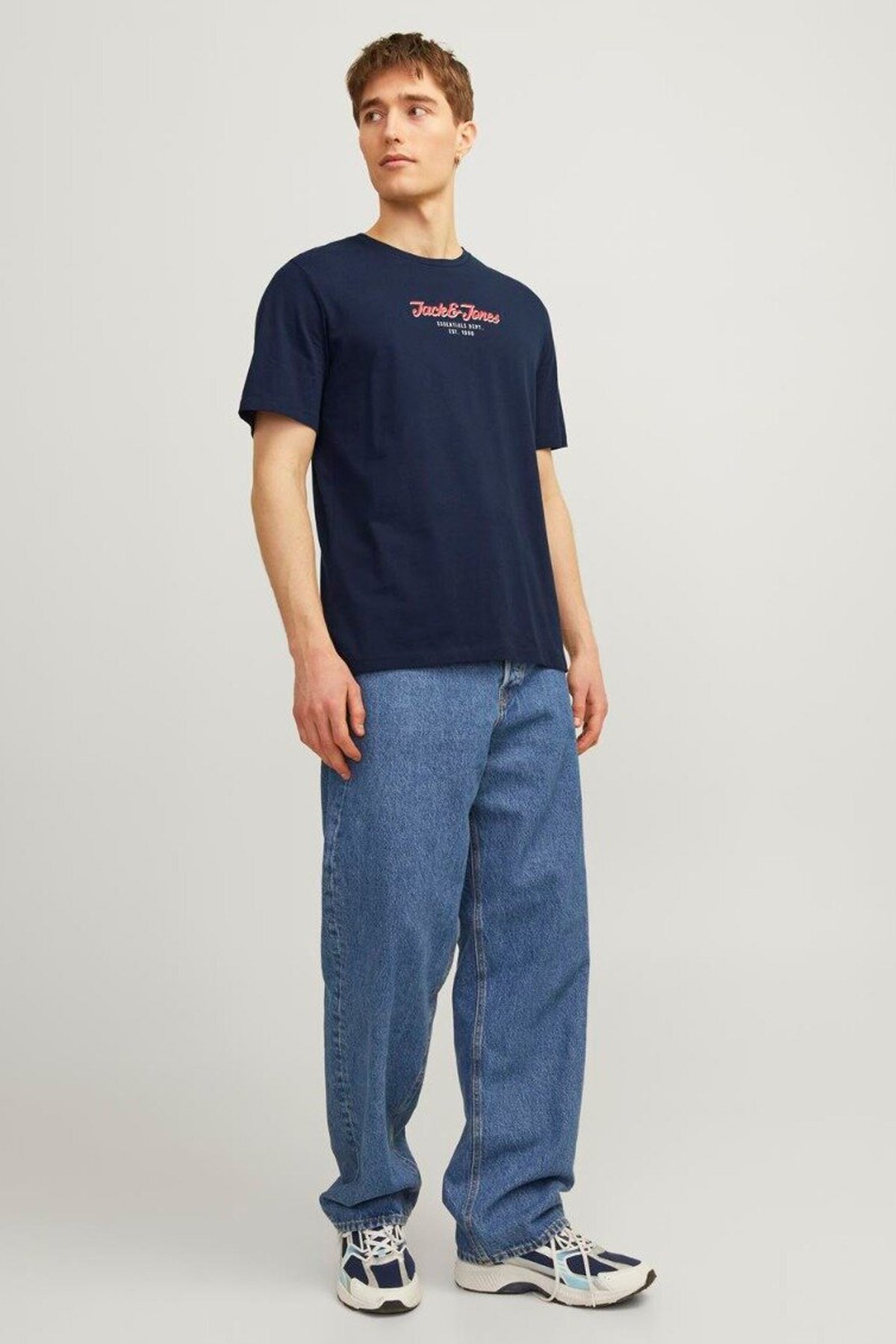 Jack & Jones Erkek Tişört 12248600 Lacivert