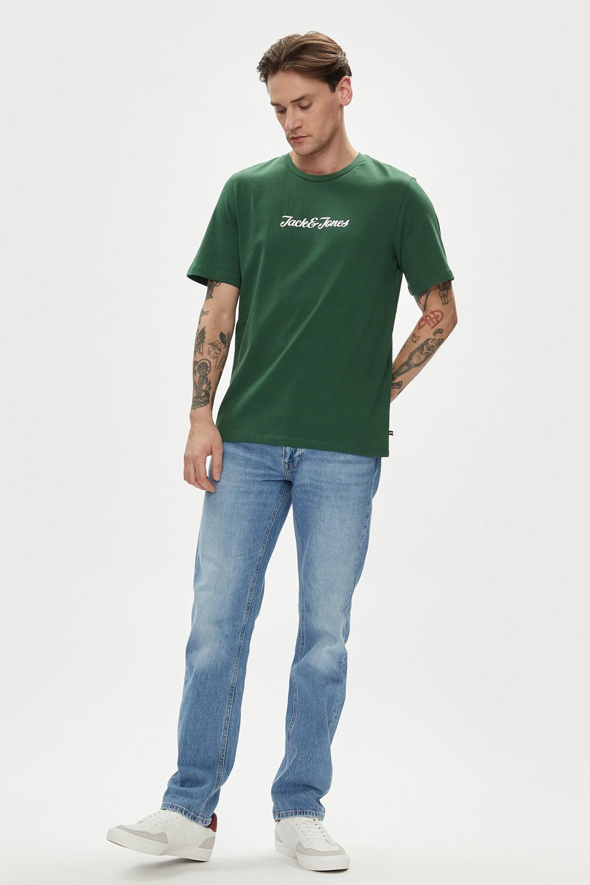 Jack & Jones Erkek Tişört 12248600 Yeşil