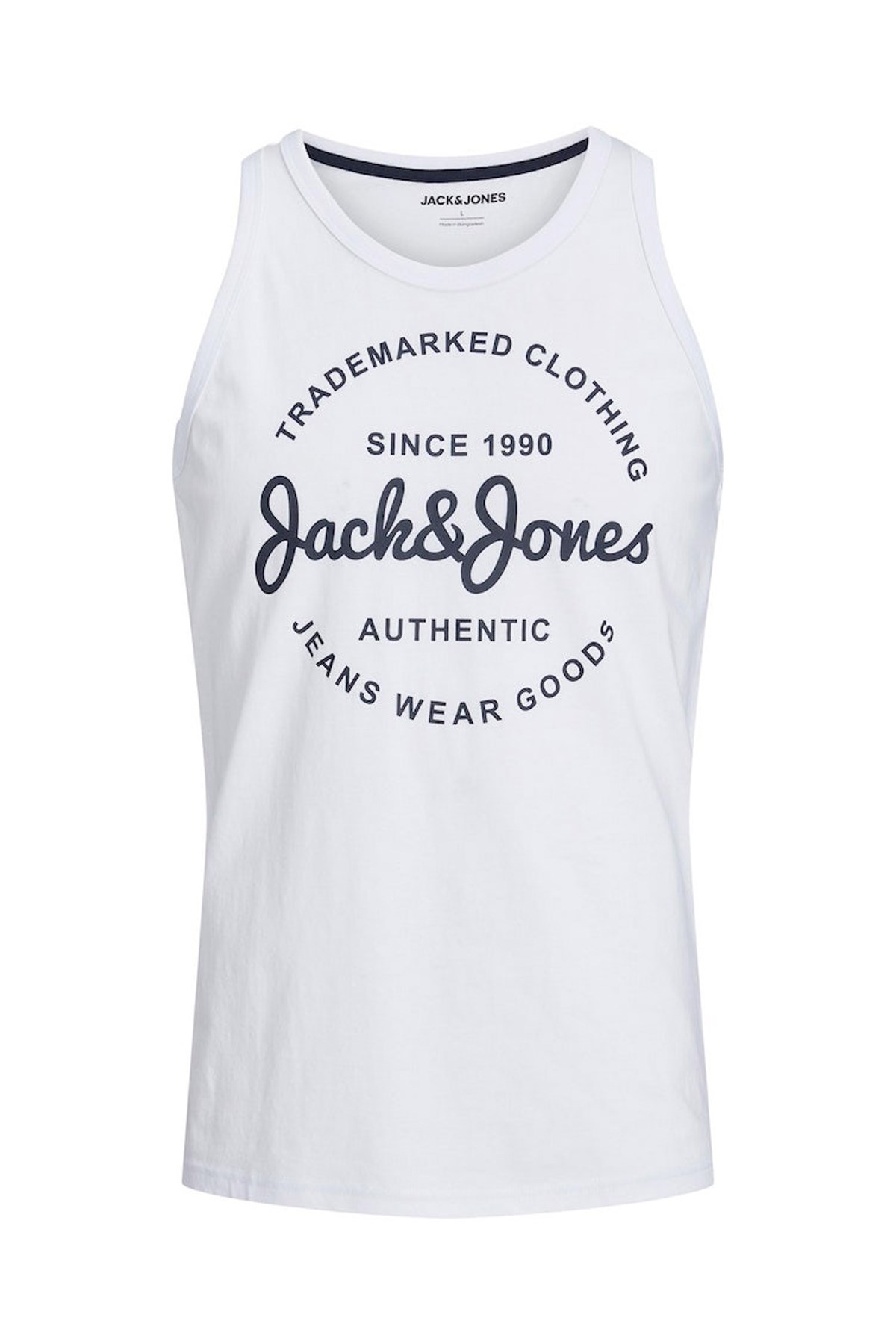Jack & Jones Erkek Atlet 12248622 Beyaz