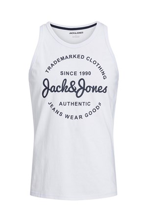 Jack & Jones Erkek Atlet 12248622 Beyaz