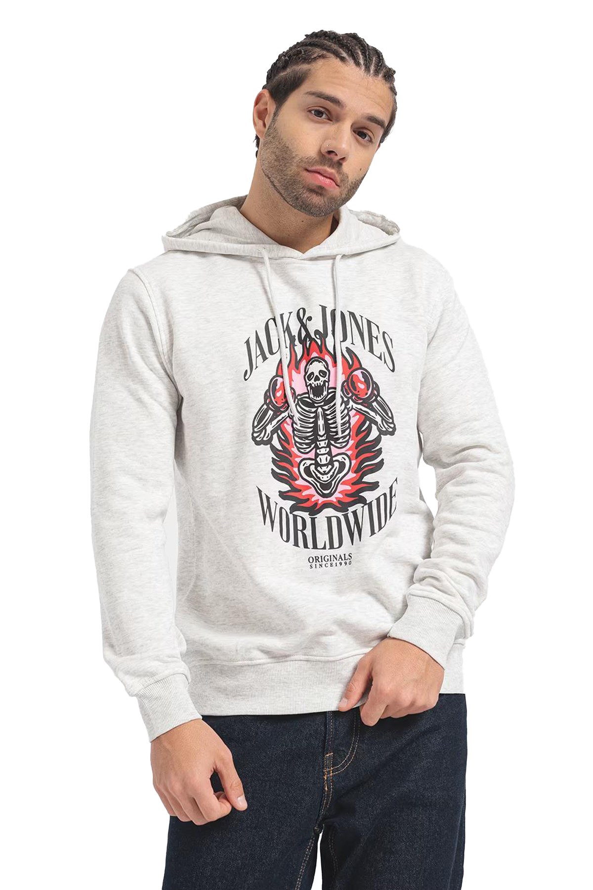 Jack & Jones Erkek Sweatshirts 12248898 Gri