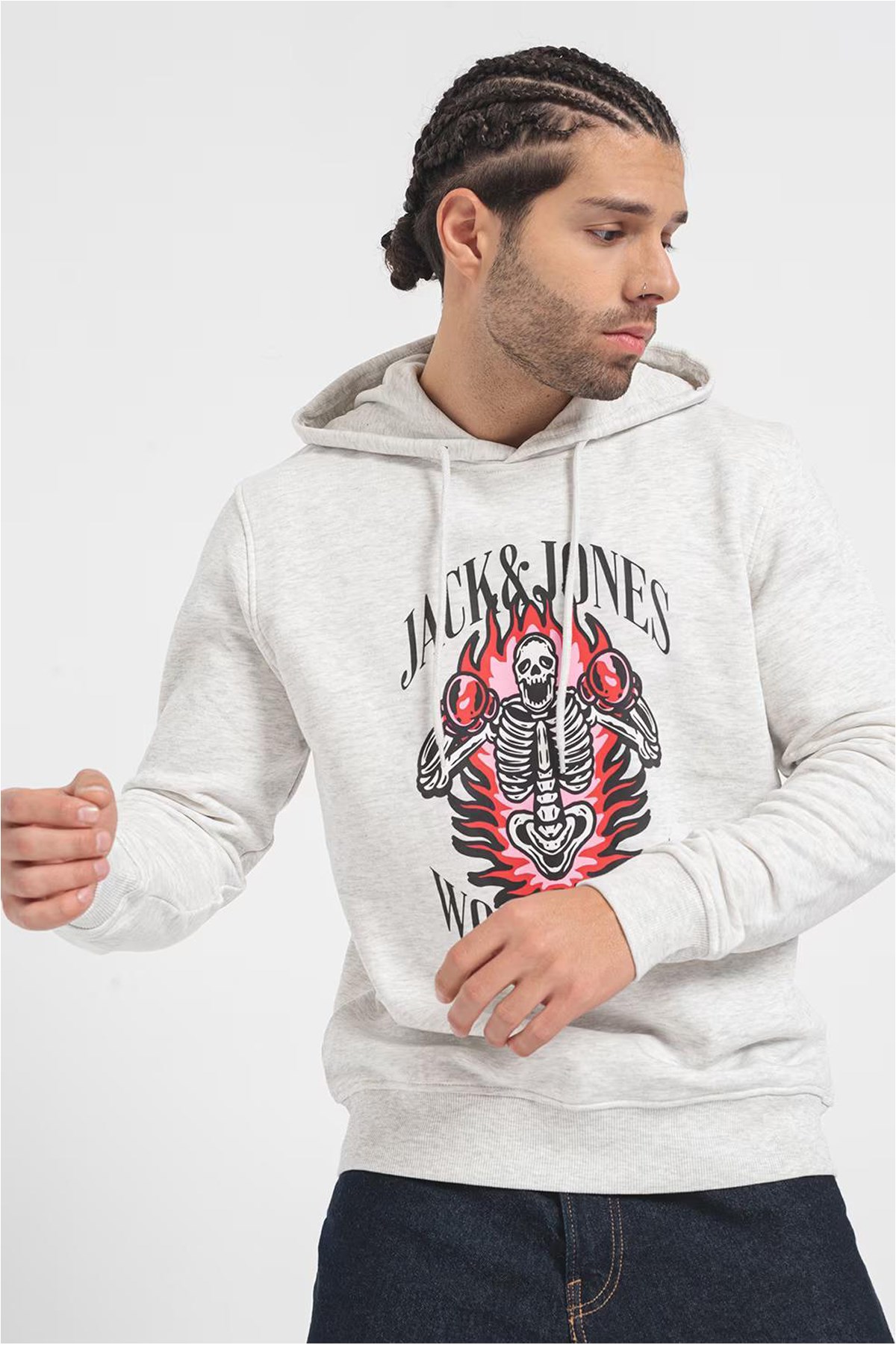 Jack & Jones Erkek Sweatshirts 12248898 Gri
