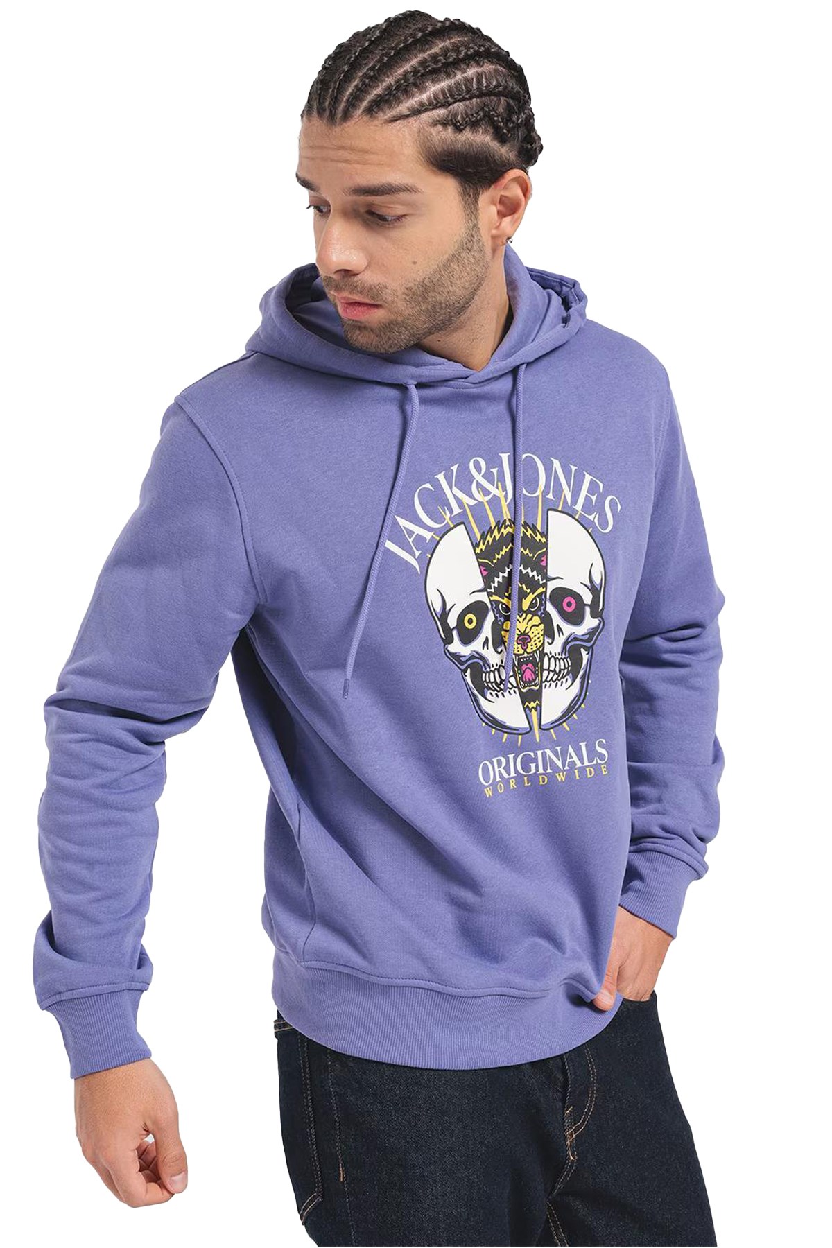 Jack & Jones Erkek Sweatshirts 12248898 Mor