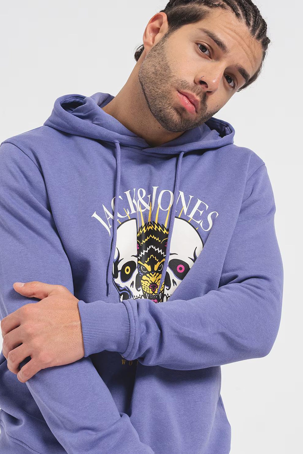 Jack & Jones Erkek Sweatshirts 12248898 Mor